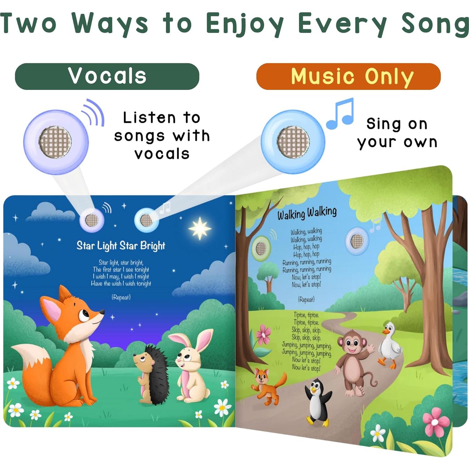 Libro Musical Infantil Learning Bugs 15 Rimas para Niños