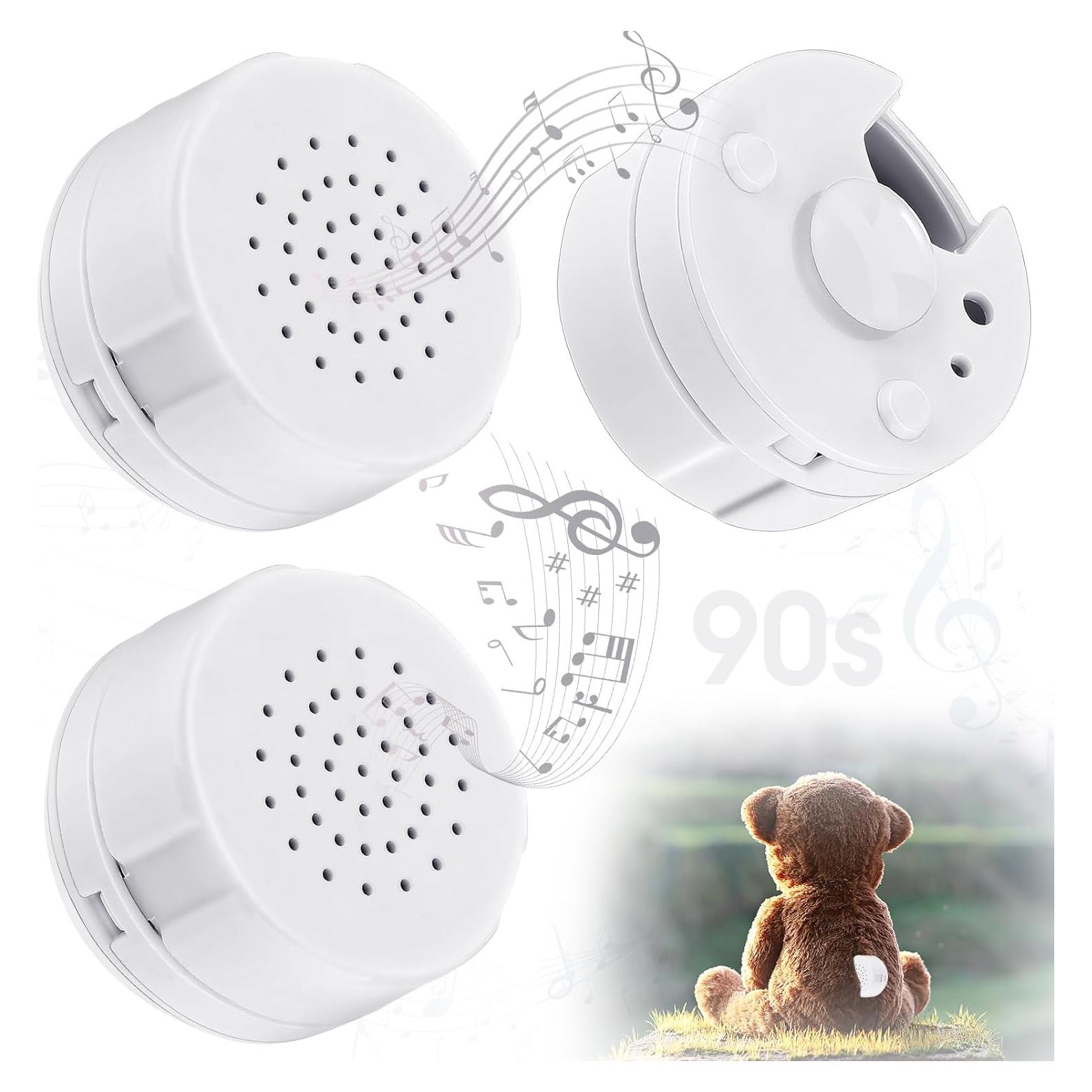 Konohan Grabadora de Voz Mini para Juguetes de Peluche 3 Pcs