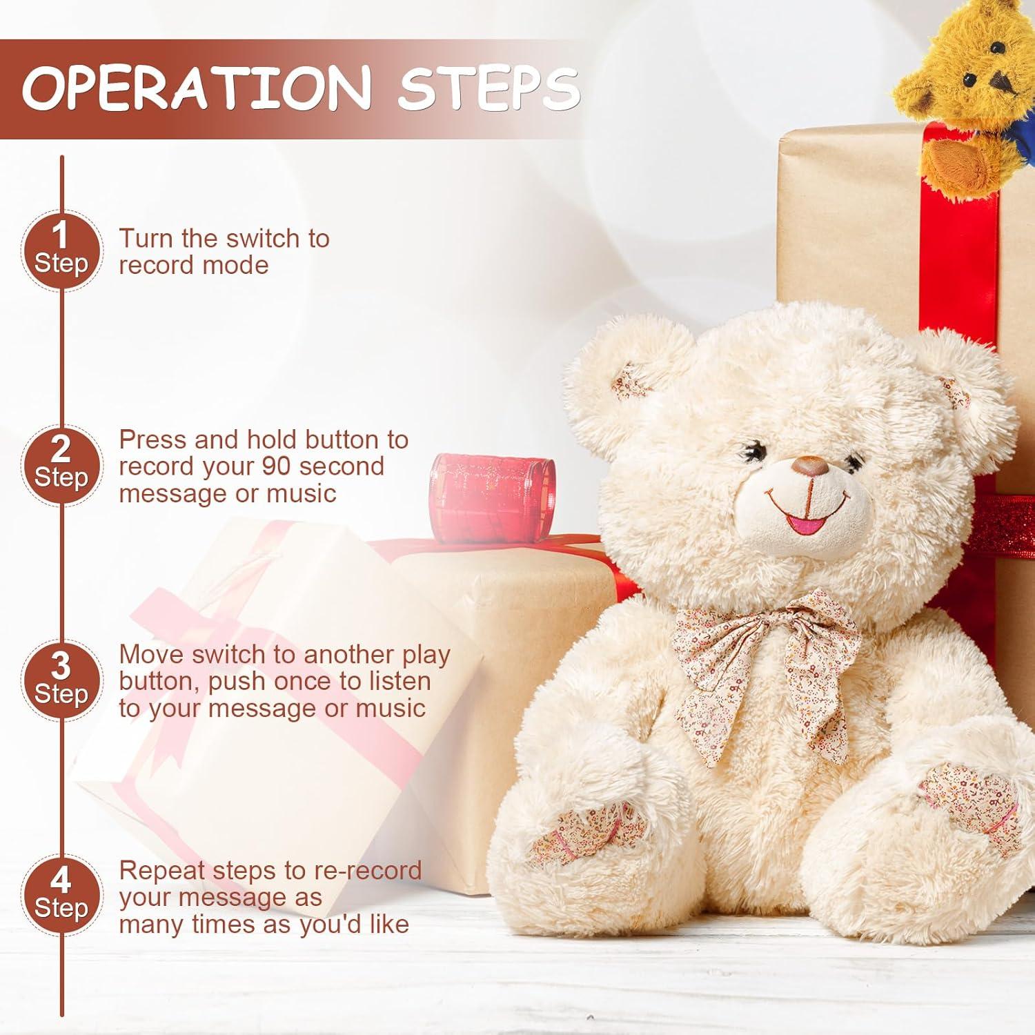 Konohan Grabadora de Voz Mini para Juguetes de Peluche 3 Pcs