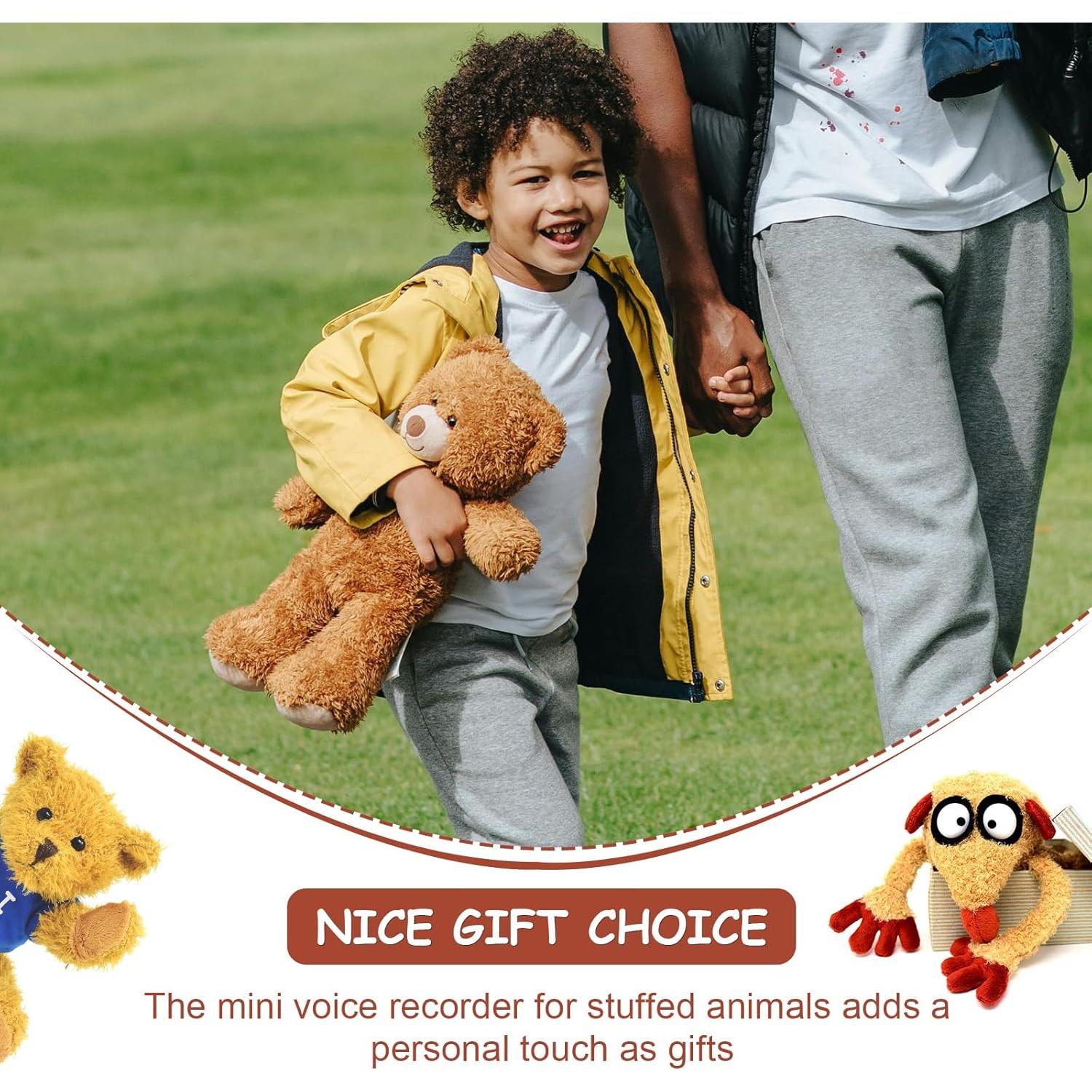 Konohan Grabadora de Voz Mini para Juguetes de Peluche 3 Pcs