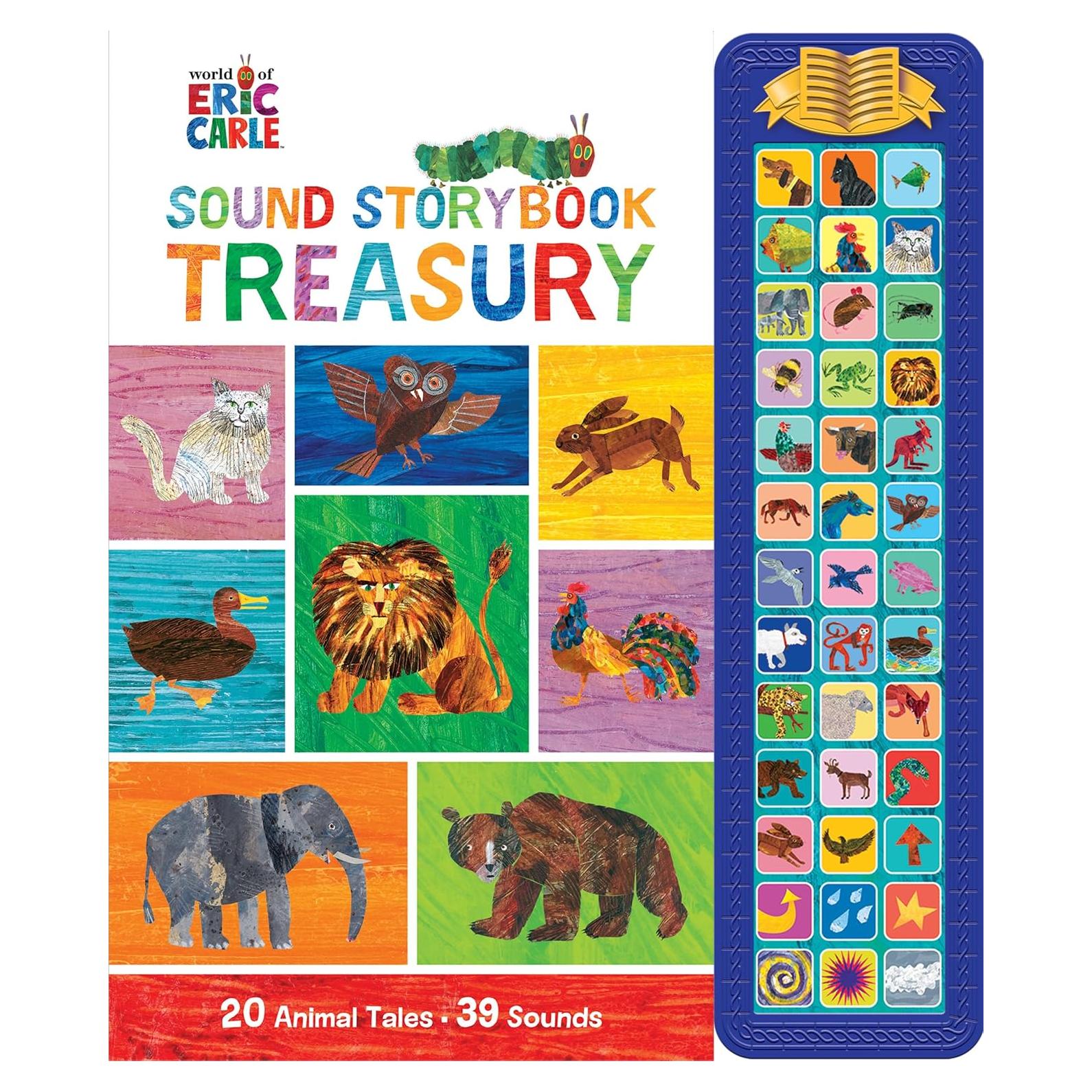 World of Eric Carle: Sound Storybook Treasury - 39-Button Animal Sound Book - PI Kids