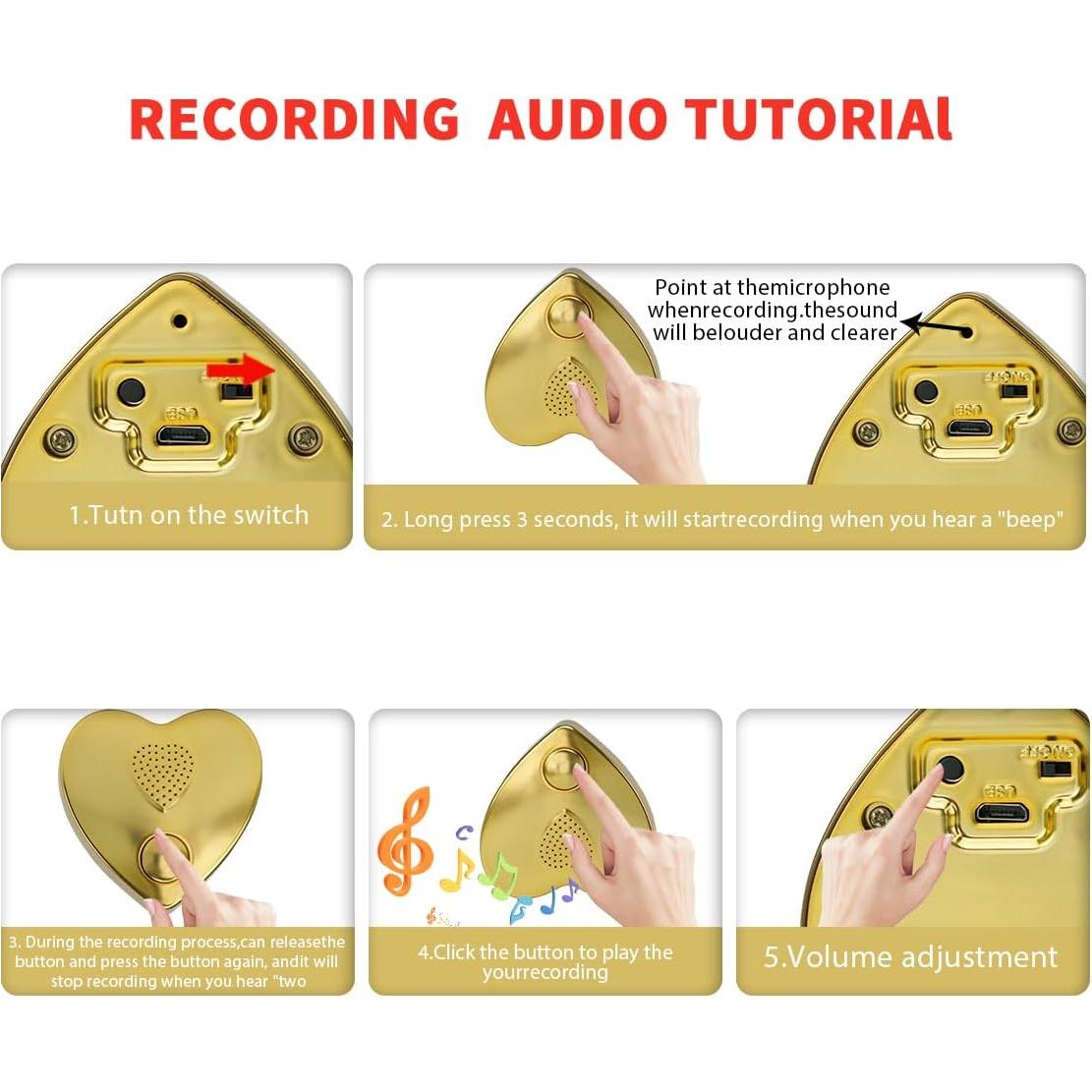 Botón de Sonido Grabable 350s XLW - Grabadora de Voz DIY