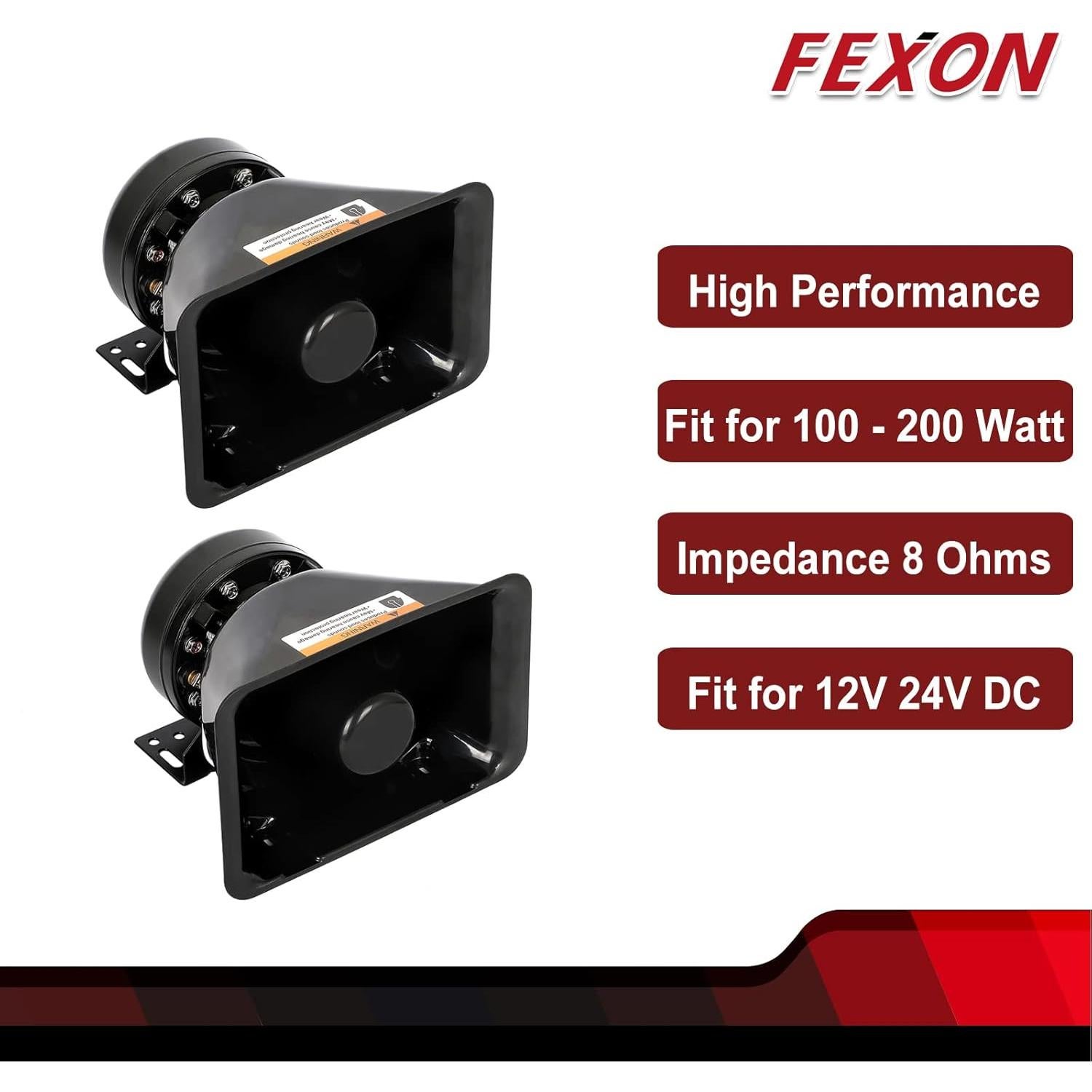 Altavoz de Sirena KingzAuto 200W 135dB 12V para Vehículos