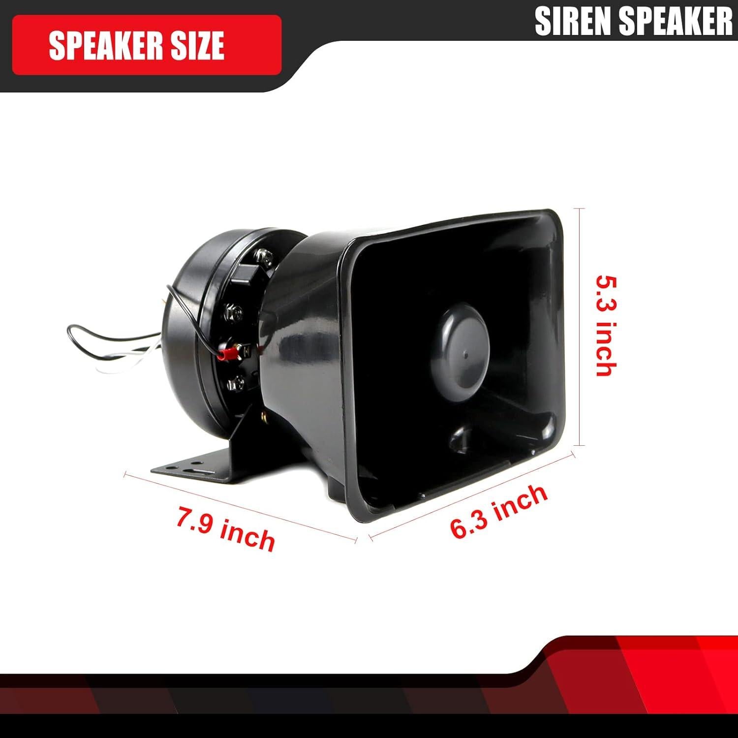 Altavoz de Sirena KingzAuto 200W 135dB 12V para Vehículos