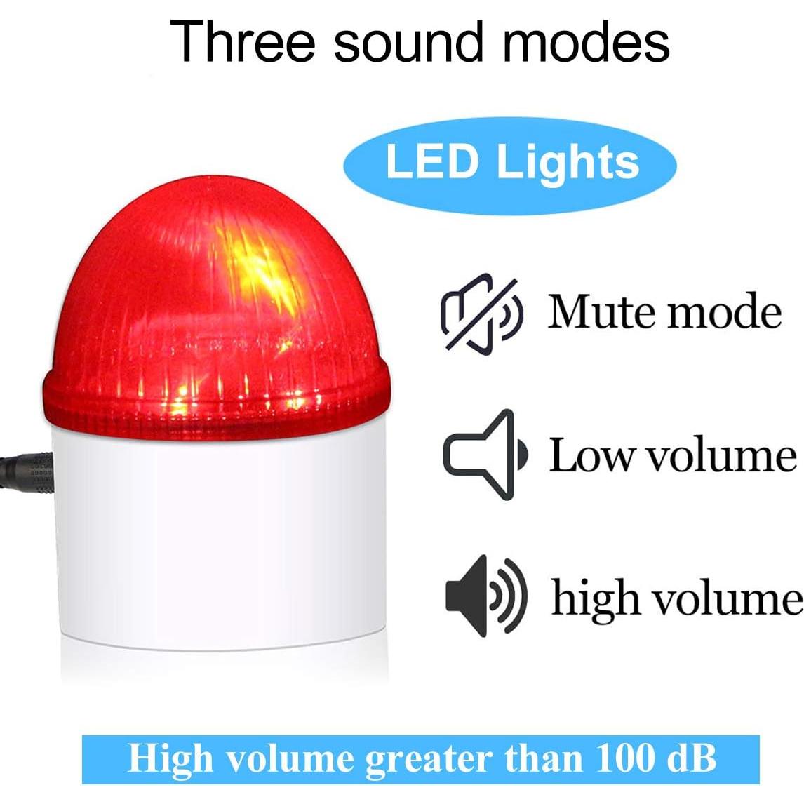 Sirena Estroboscópica Inalámbrica Retekess TH103 110dB 3 LED