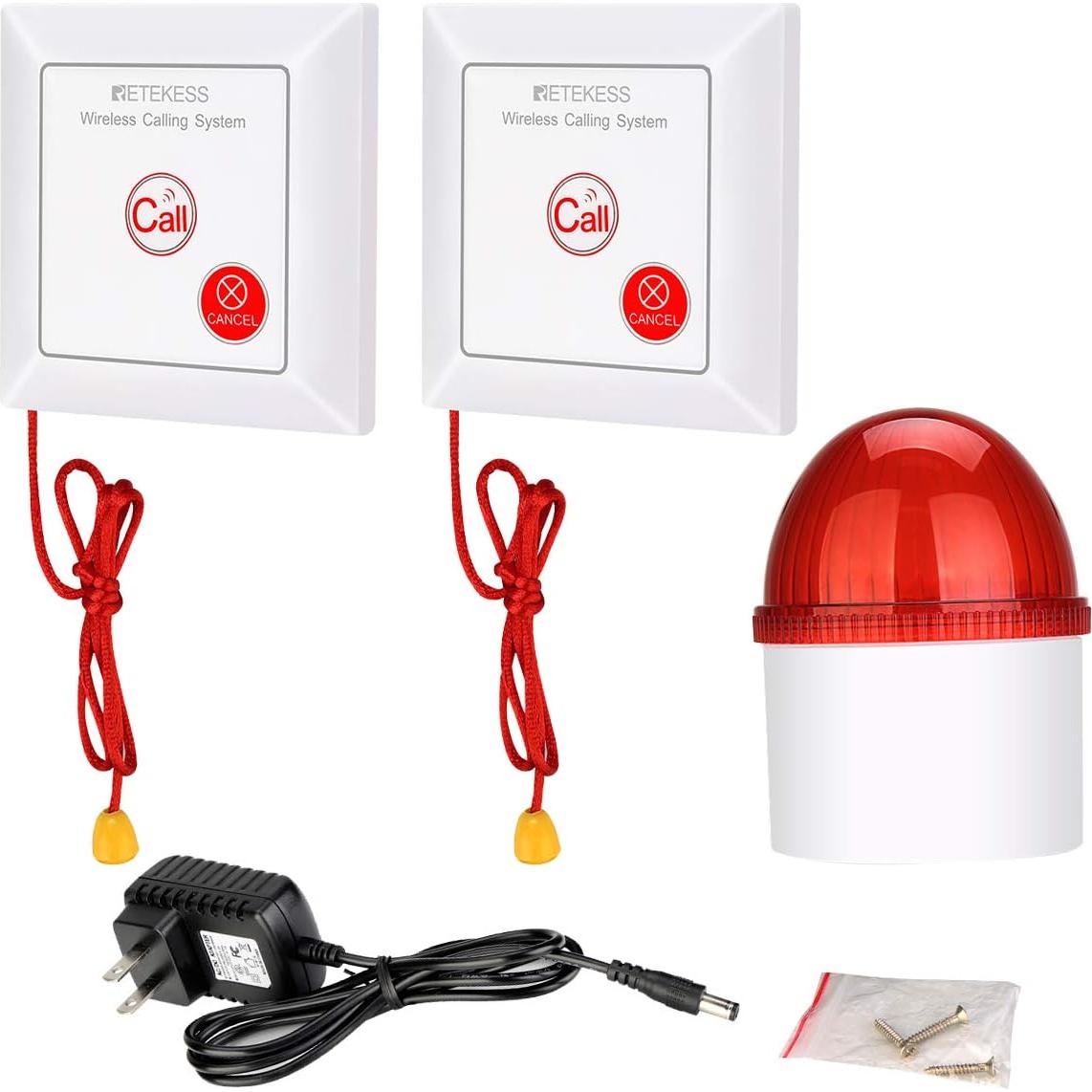 Sirena Estroboscópica Inalámbrica Retekess TH103 110dB 3 LED