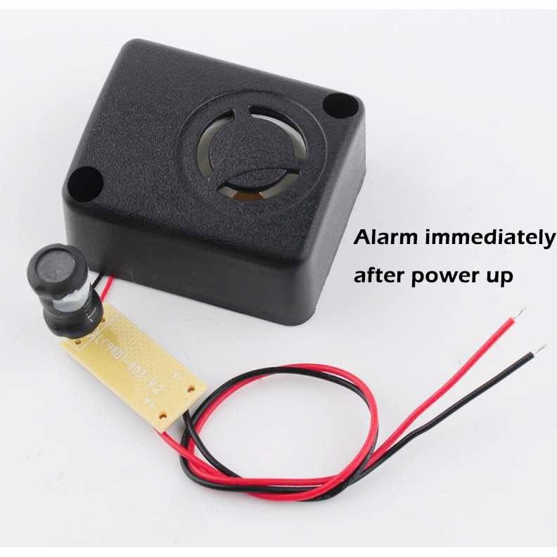 Sirena de Alarma Mini Piezo Wishiot 12V DC 110dB - Paquete de 5