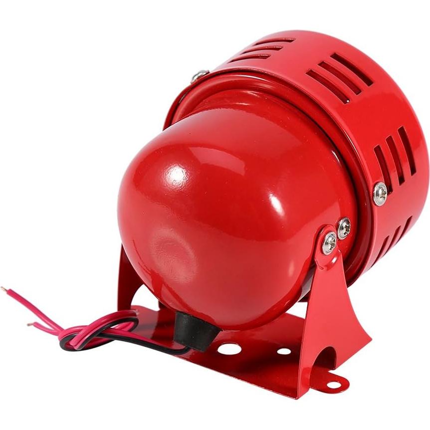 Sirena de Alarma de Aire Yosoo 12V Roja 110dB 9x9x7.5cm