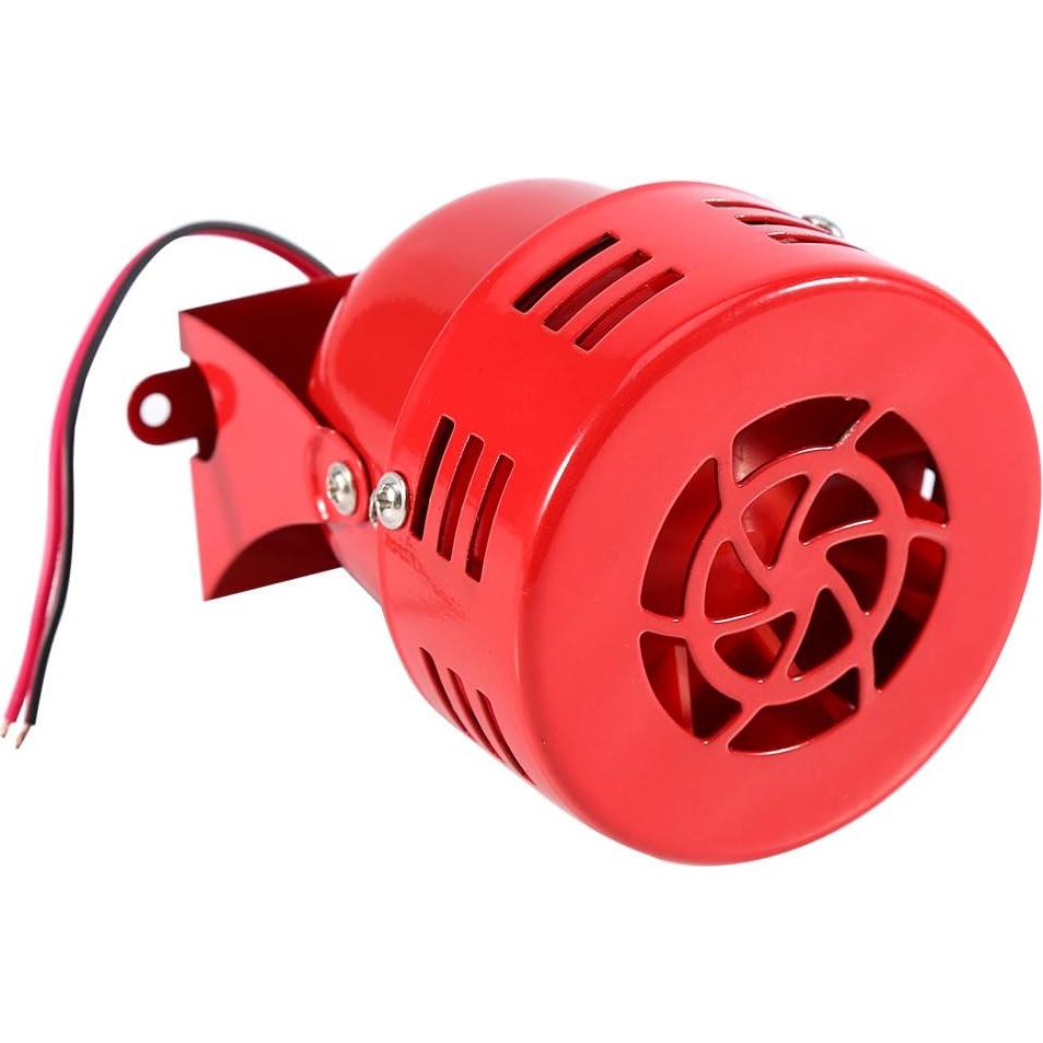 Sirena de Alarma de Aire Yosoo 12V Roja 110dB 9x9x7.5cm