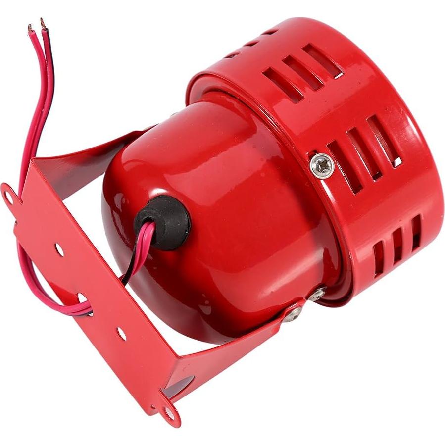 Sirena de Alarma de Aire Yosoo 12V Roja 110dB 9x9x7.5cm