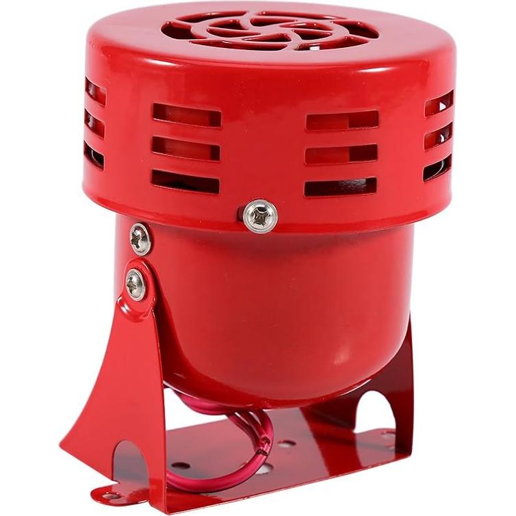 Sirena de Alarma de Aire Yosoo 12V Roja 110dB 9x9x7.5cm