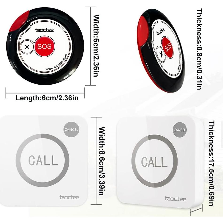 Botón de Pánico Estroboscópico Taoctee con Alarma 120 dB