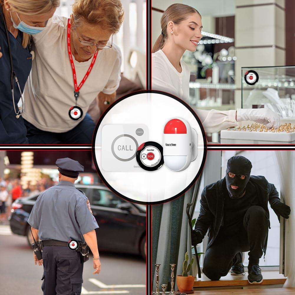 Botón de Pánico Estroboscópico Taoctee con Alarma 120 dB