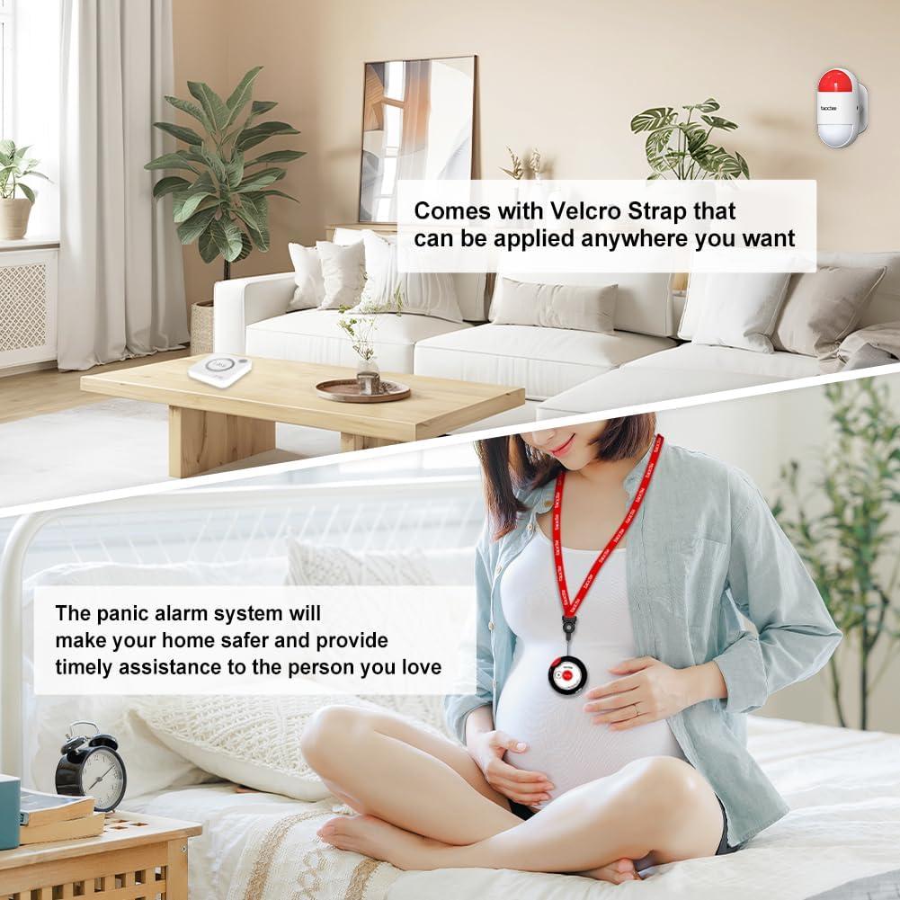 Botón de Pánico Estroboscópico Taoctee con Alarma 120 dB