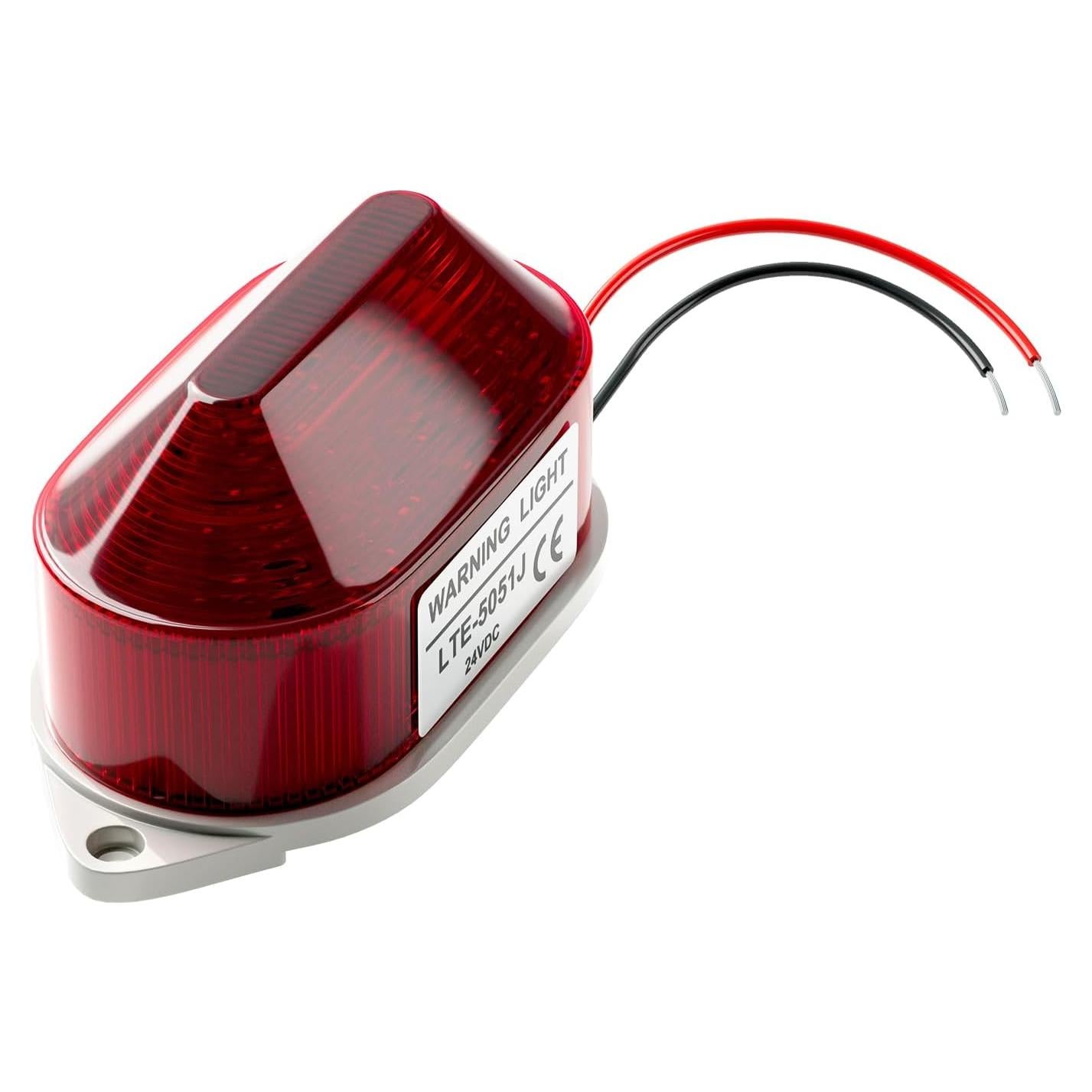 Luz de Advertencia Estroboscópica QTEATAK 24V LED Rojo 105dB