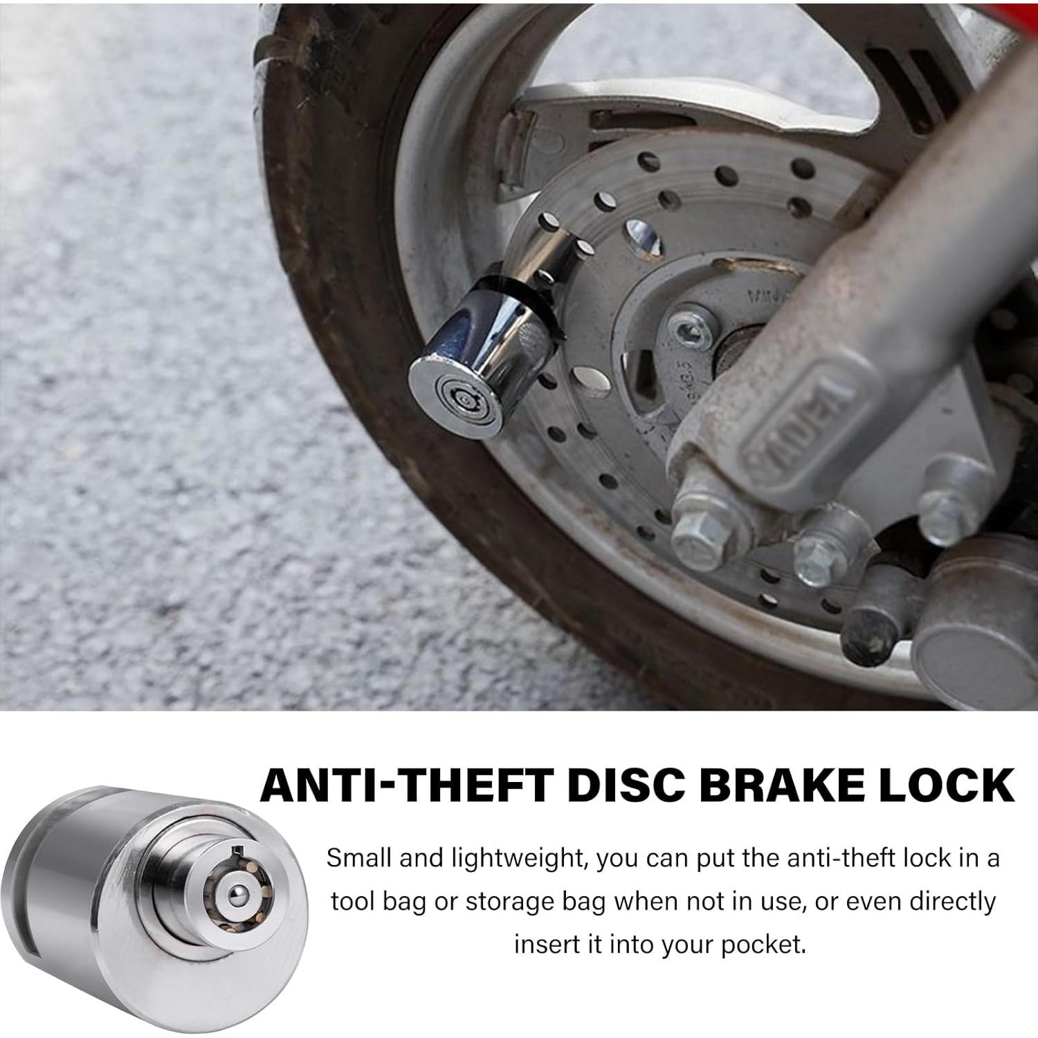 Candado de Disco de Freno KVAEY para Motocicleta - 2 Piezas