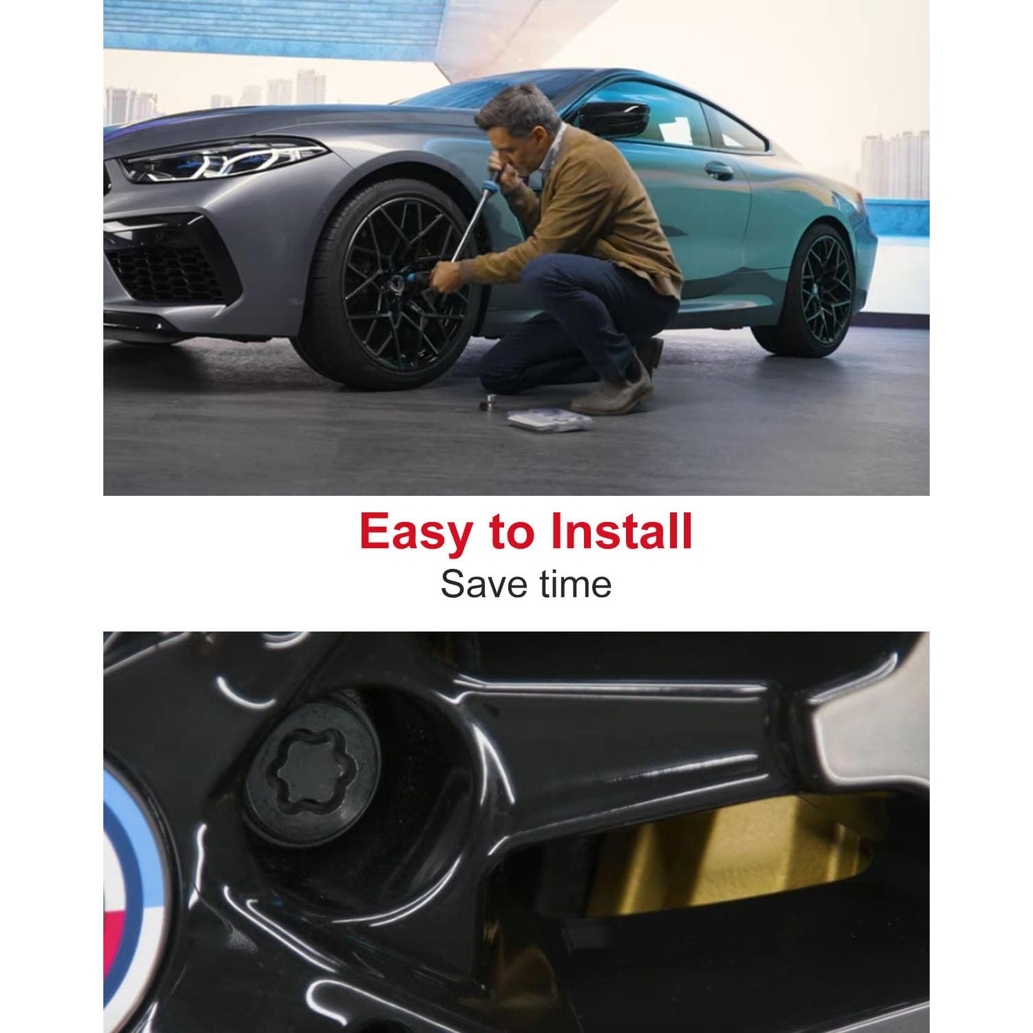 Kit de Cerraduras de Rueda Antirrobo YouVbeen para BMW