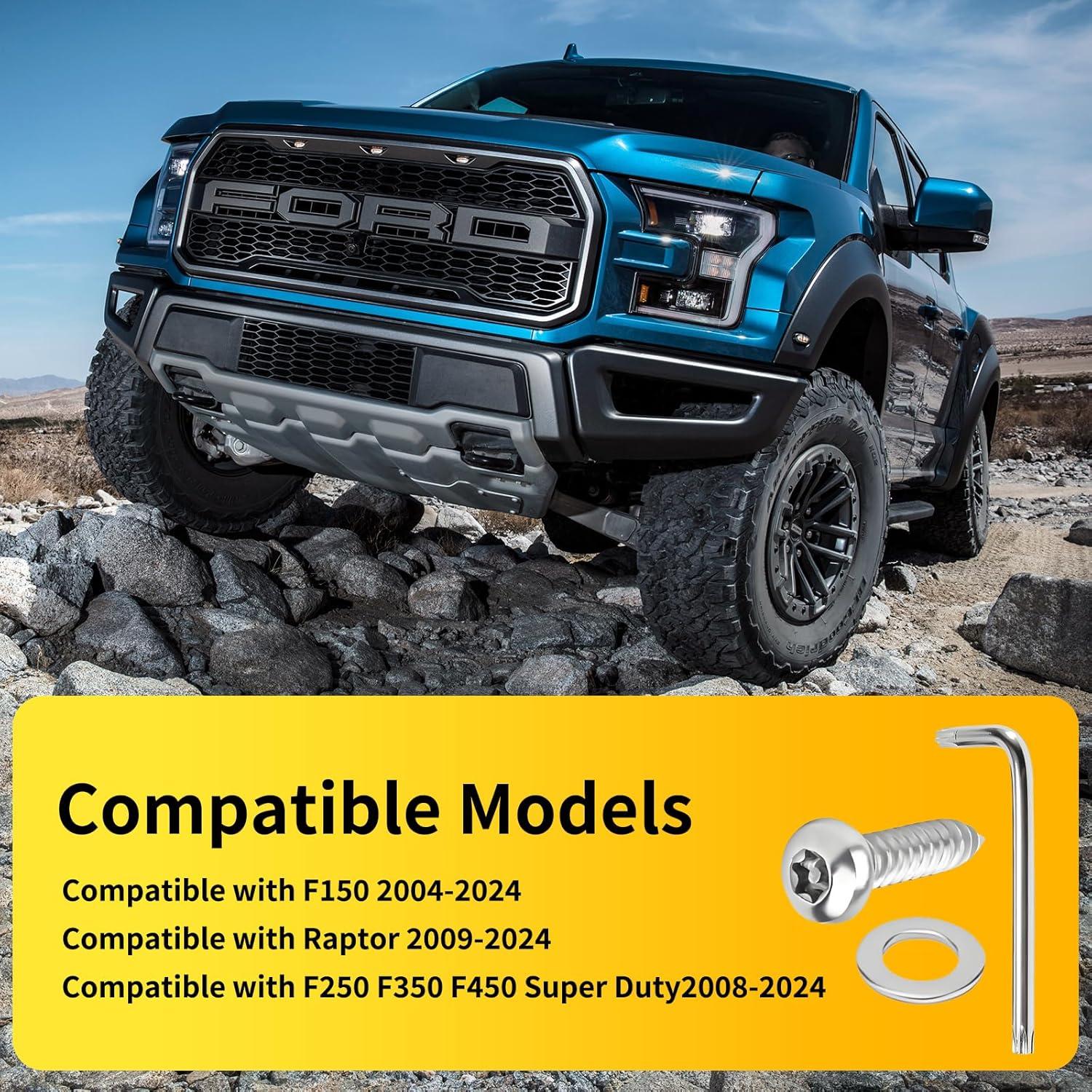 Tornillos Antirrobo para Placas de Matrícula HAVANSIDY 8 Pcs