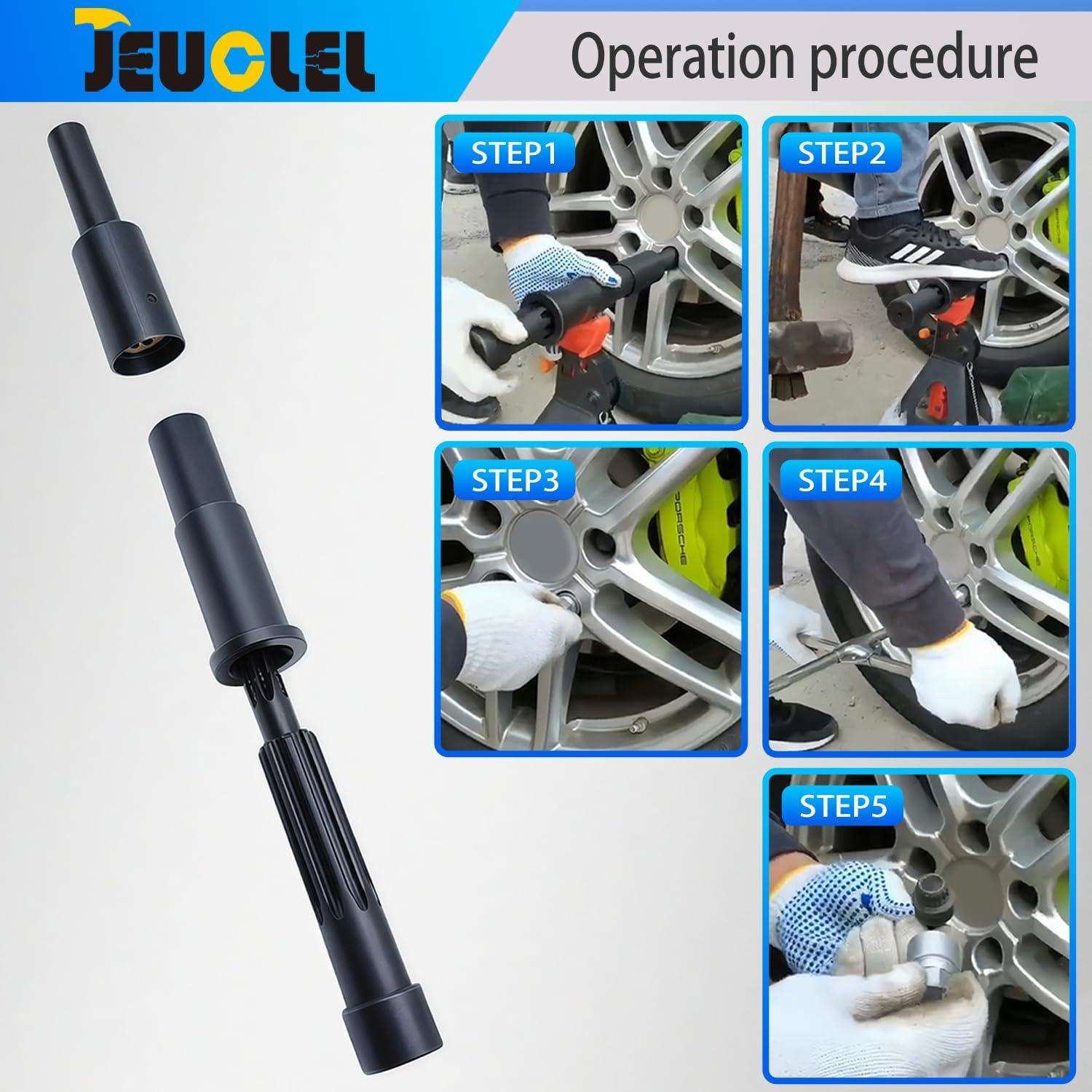 Extractor de Tuercas de Bloqueo de Rueda JEUCLEL 5.64kg