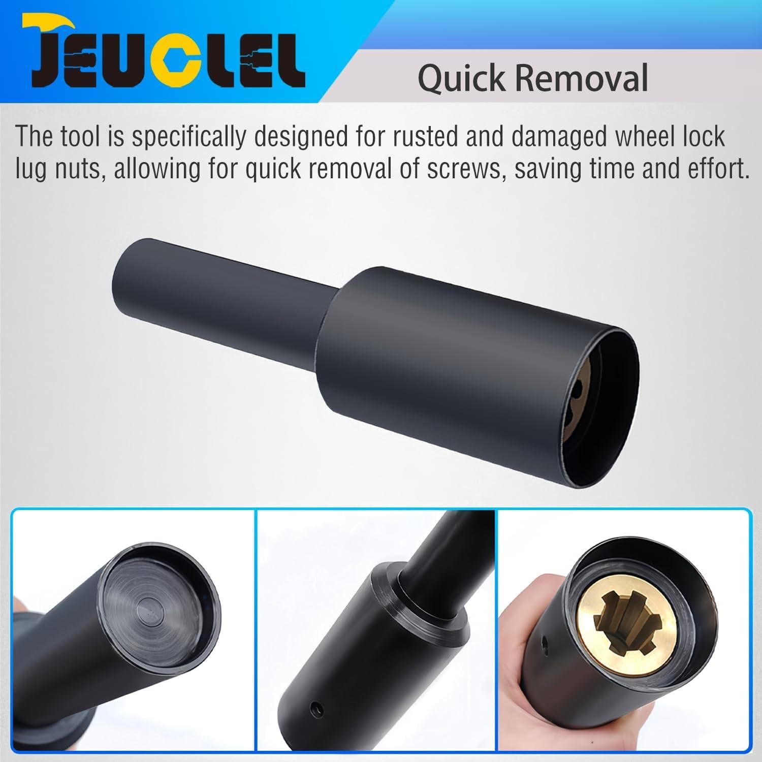 Extractor de Tuercas de Bloqueo de Rueda JEUCLEL 5.64kg