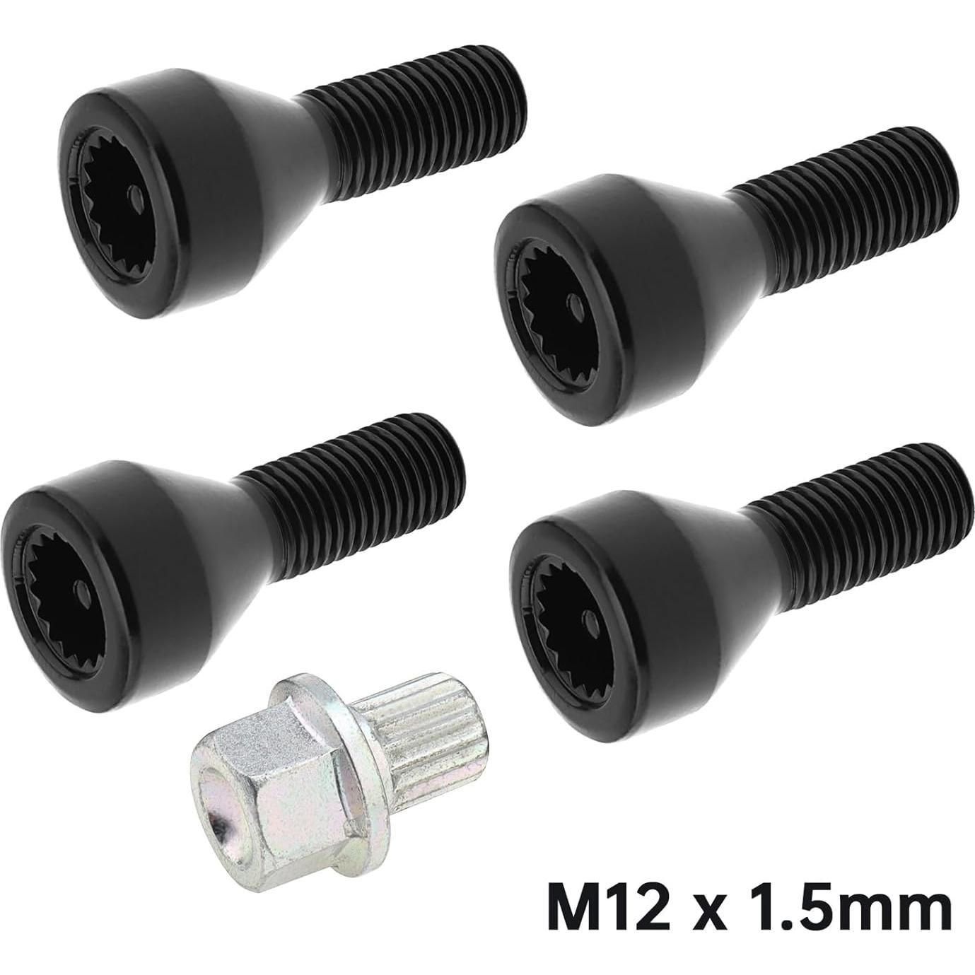 Juego de Tuercas de Seguridad M12x1.5mm ePathChina para BMW