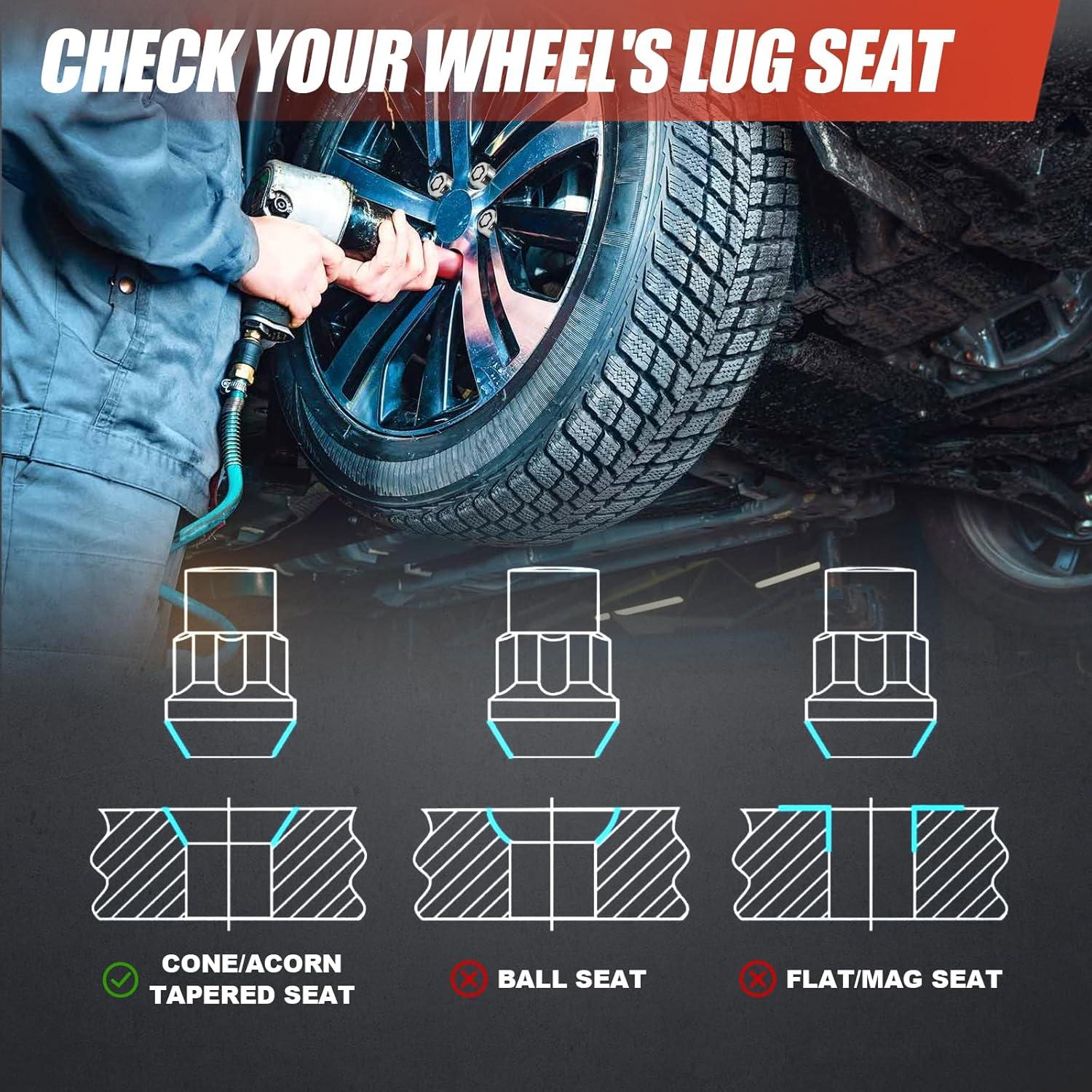 Tuercas de Bloqueo de Rueda M12x1.5 Antirrobo Honda 2008-2025