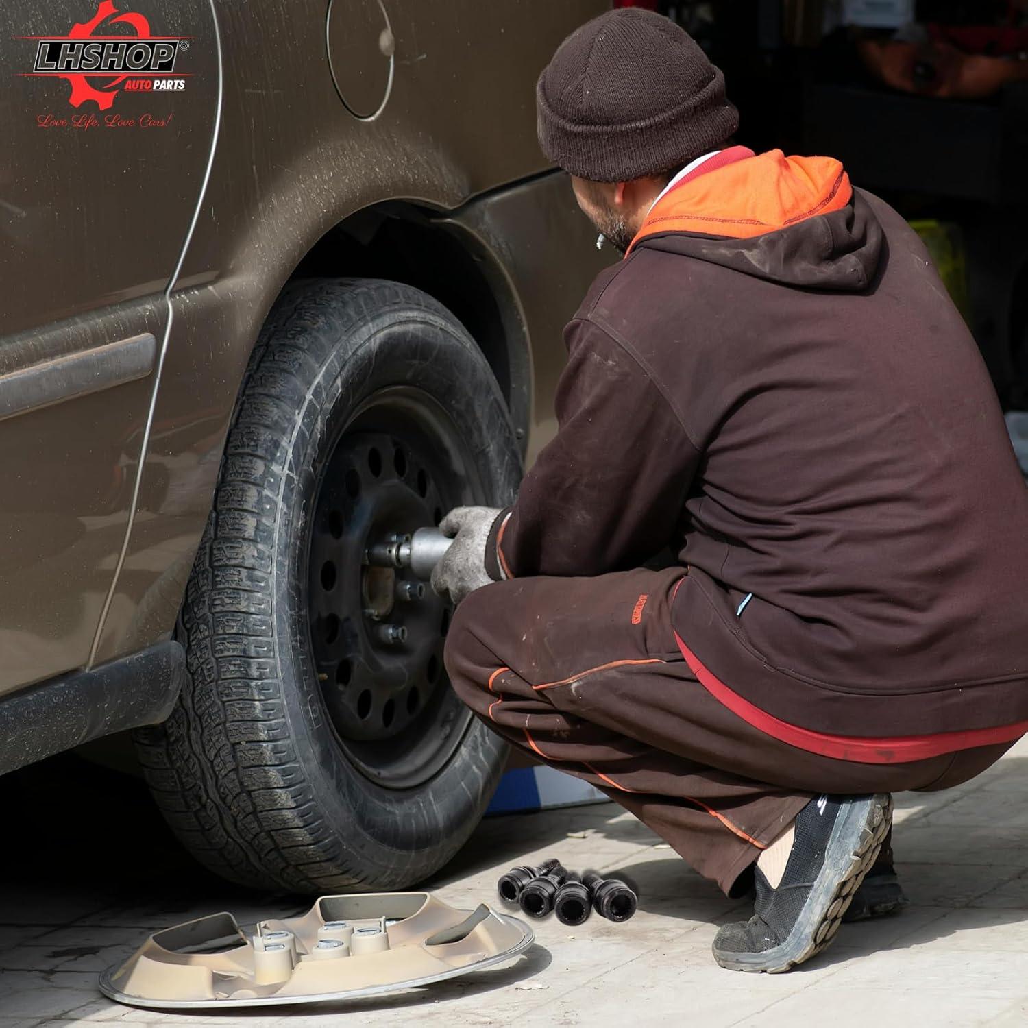 Tuercas de bloqueo M14x1.5 Qlhshop para VW Audi BMW - Juego de 5