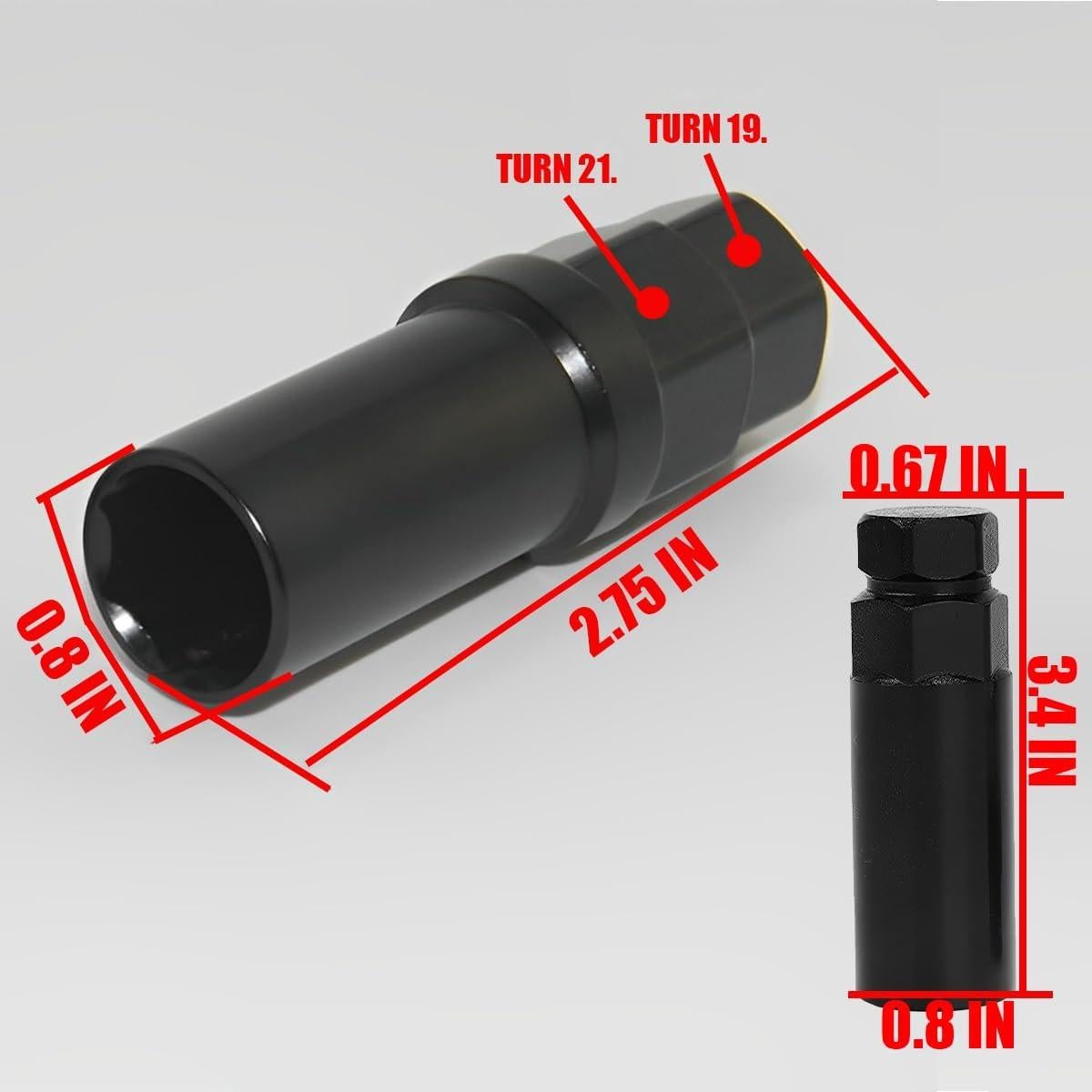 Kit de Enchufes de Tuerca de Rueda BESULEN 6+7 Puntos