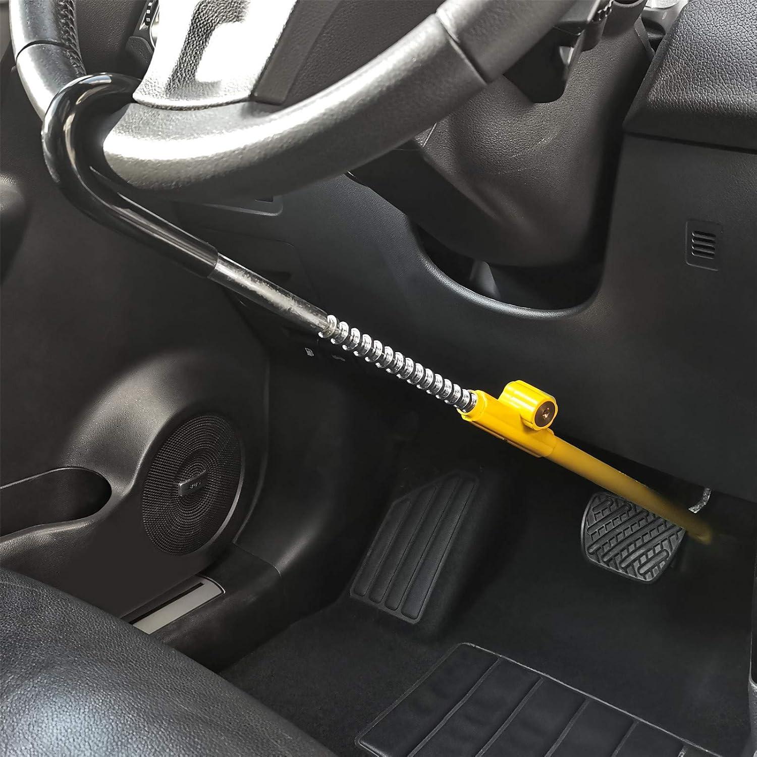 Candado Antirrobo KAYCENTOP para Volante y Pedal de Freno Amarillo