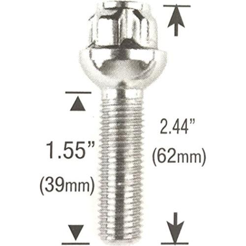 Tuerca de Asiento de Bola Tuner AVN 12x1.5mm Cromada 40mm