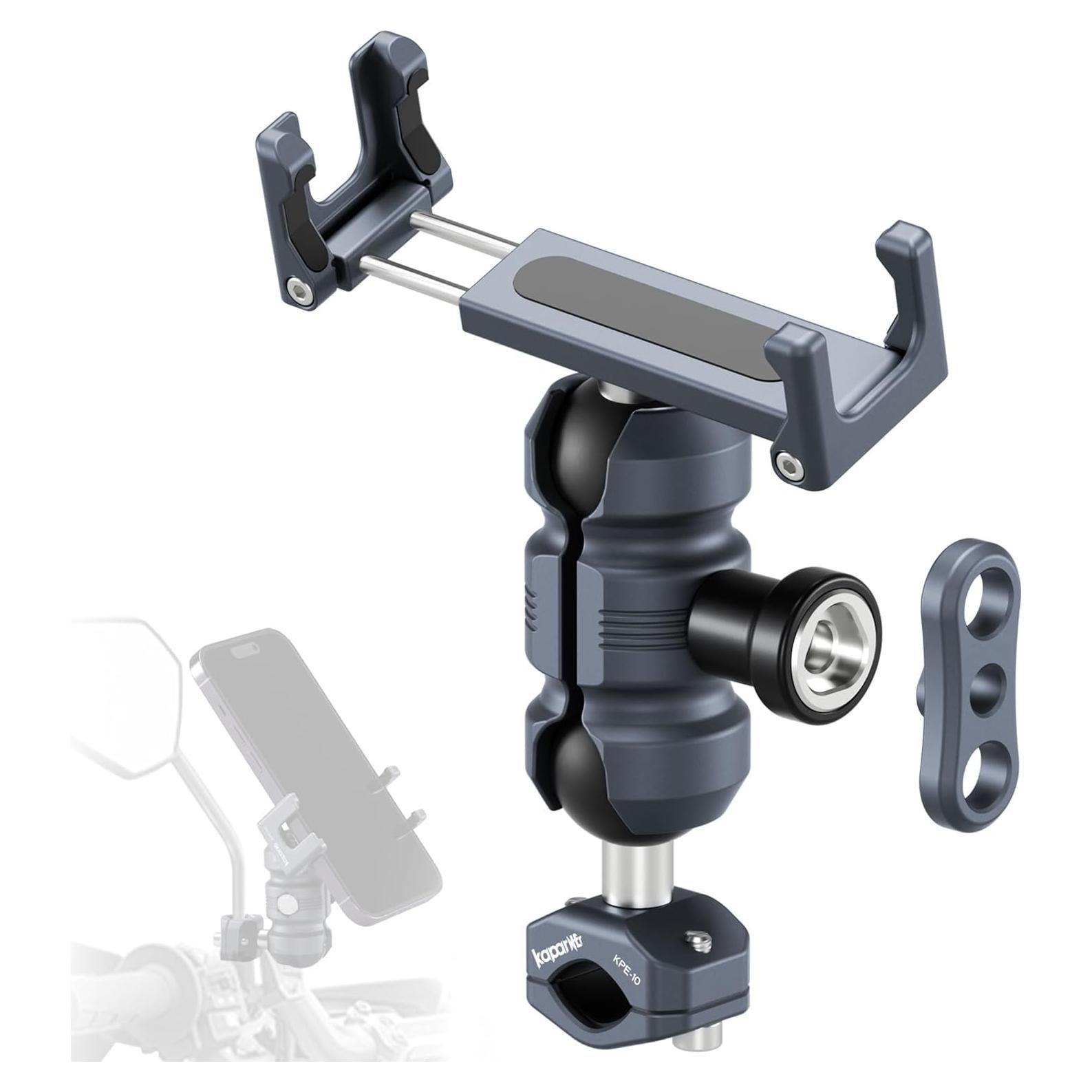 Soporte para Teléfono de Motocicleta KAPARNER Antirrobo 360°