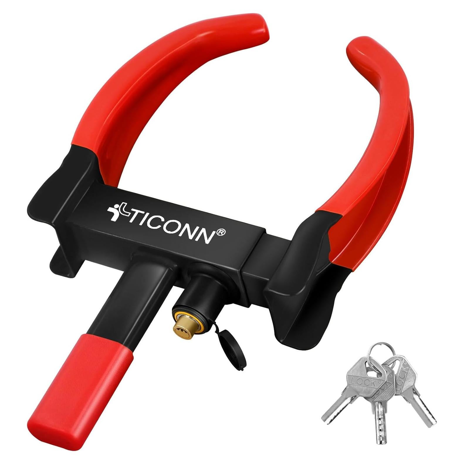 Bloqueo de Rueda TICONN Antirrobo Ajustable para Vehículos