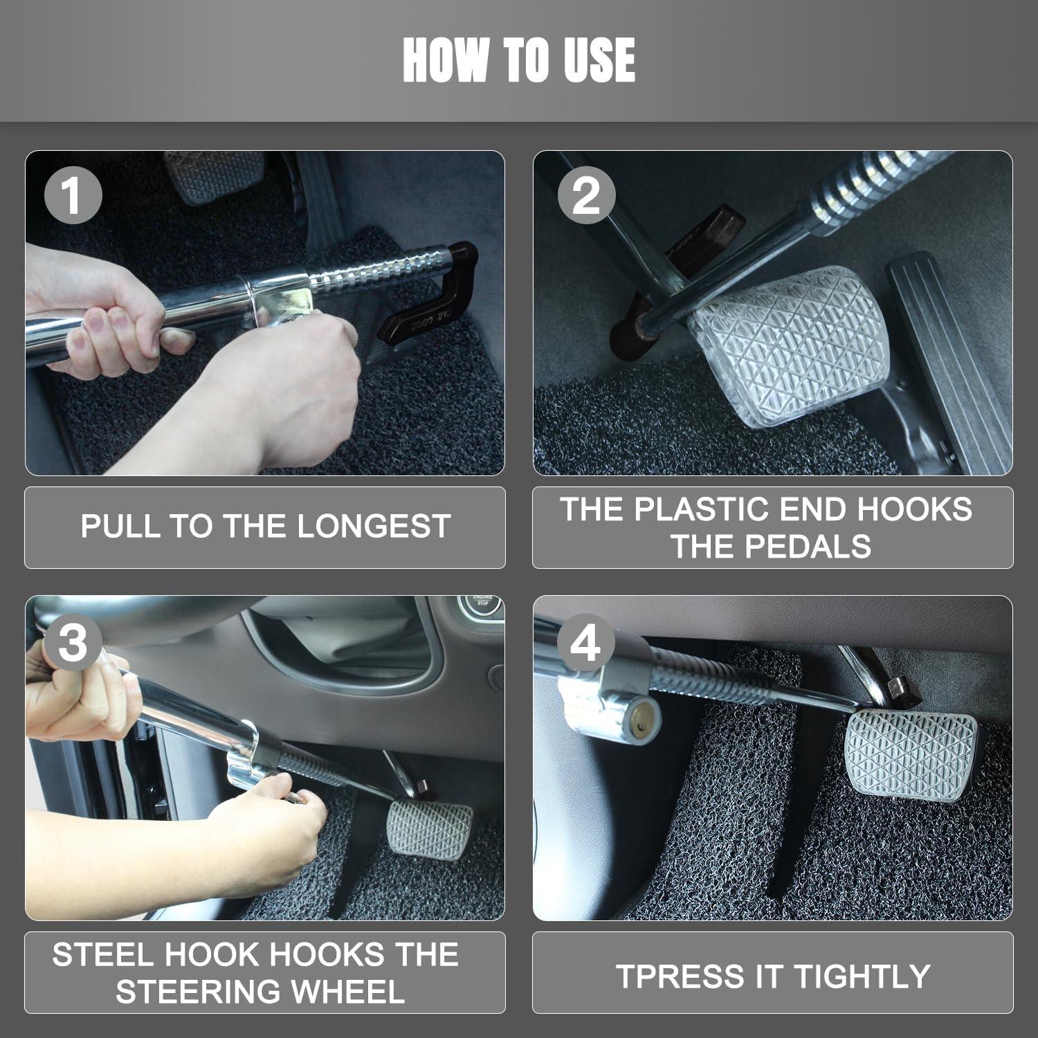 Dispositivo Antirrobo ROADGIVE para Volante y Pedal de Freno