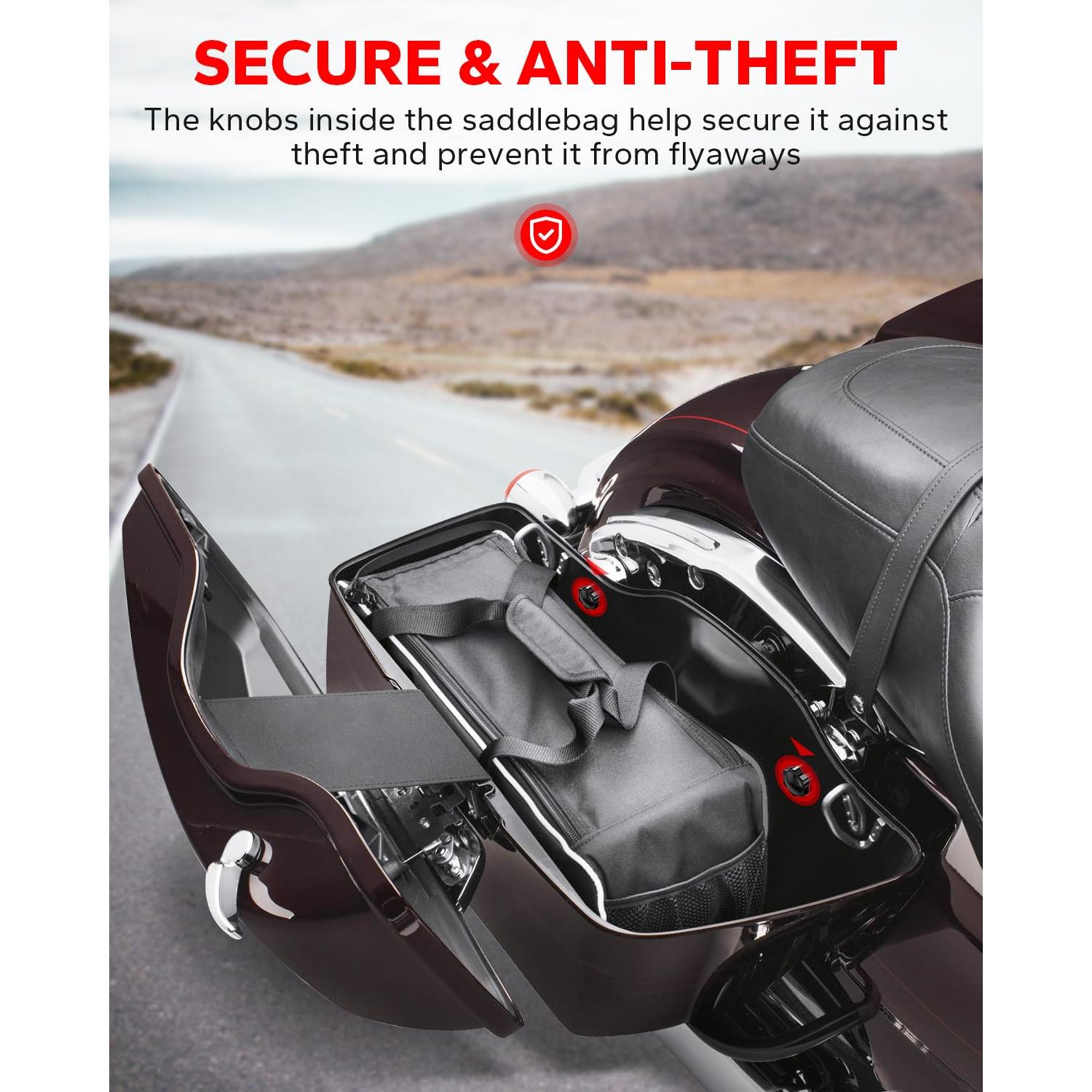 Cerraduras de Alforja Antirrobo Amazicha para Harley 1988-2024