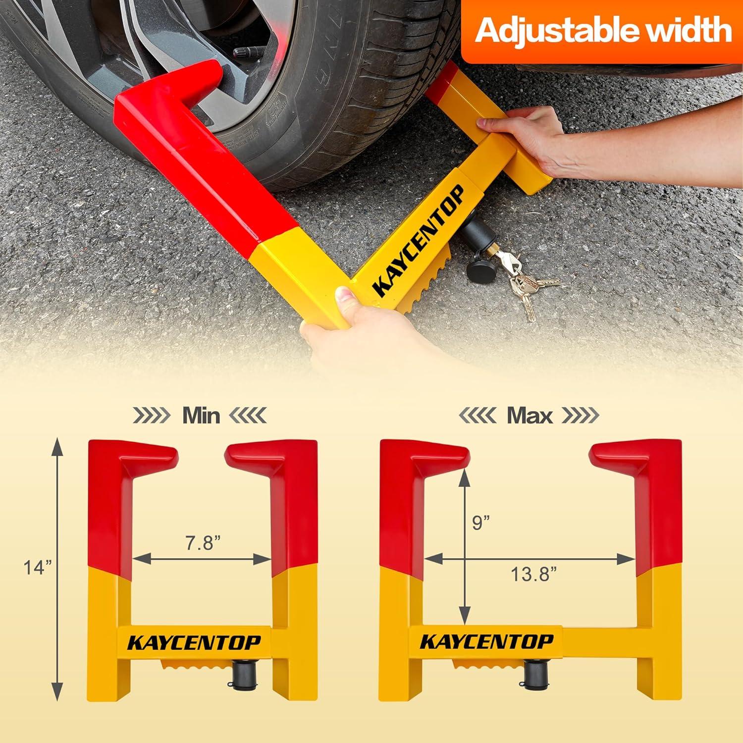 Bloqueo de Rueda KAYCENTOP Antirrobo Universal 35.1 cm