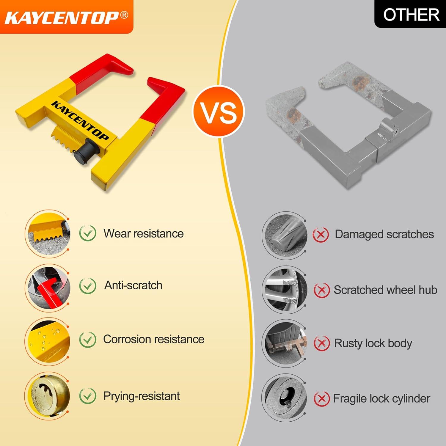Bloqueo de Rueda KAYCENTOP Antirrobo Universal 35.1 cm