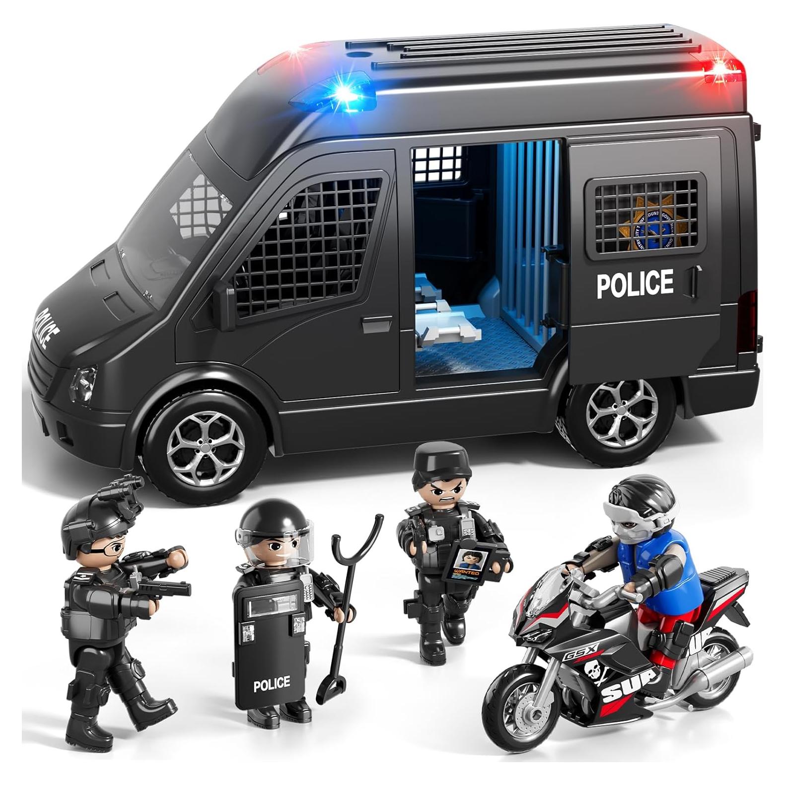 Coche de Policía de Juguete YunWings con Luz y Sonido