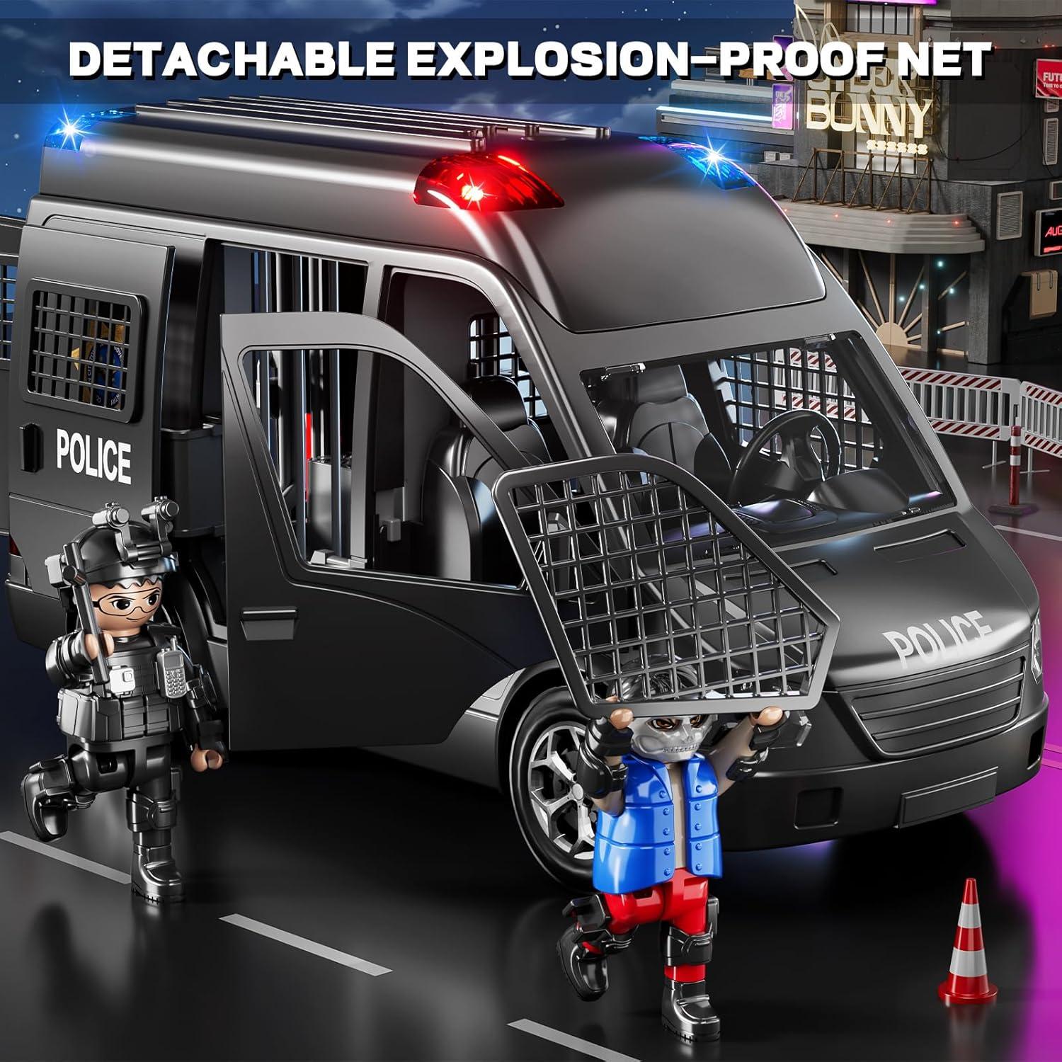 Coche de Policía de Juguete YunWings con Luz y Sonido