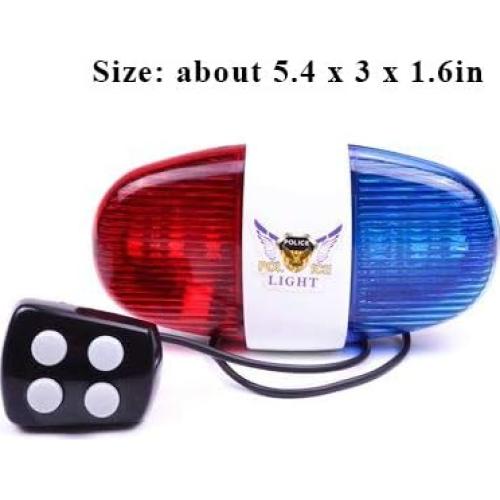 Sirena de Bicicleta Shopsimple con Luz LED y 4 Melodías