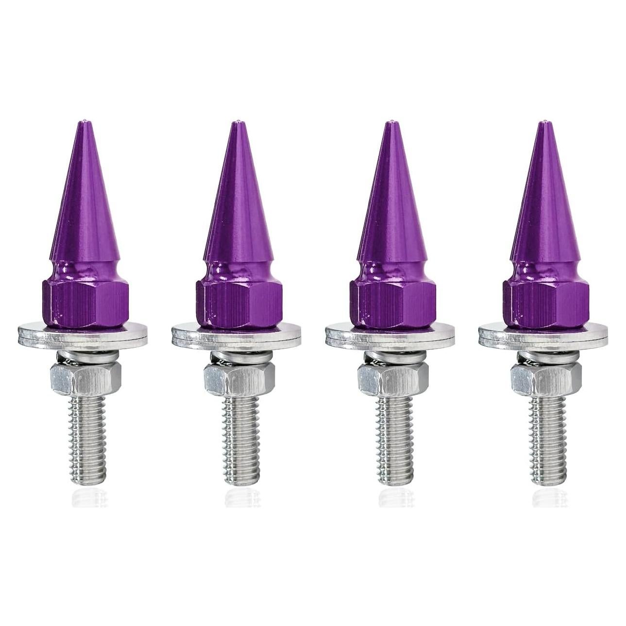 Kit de Tornillos de Placa de Matrícula Antirrobo Lyxheth 4 Pcs