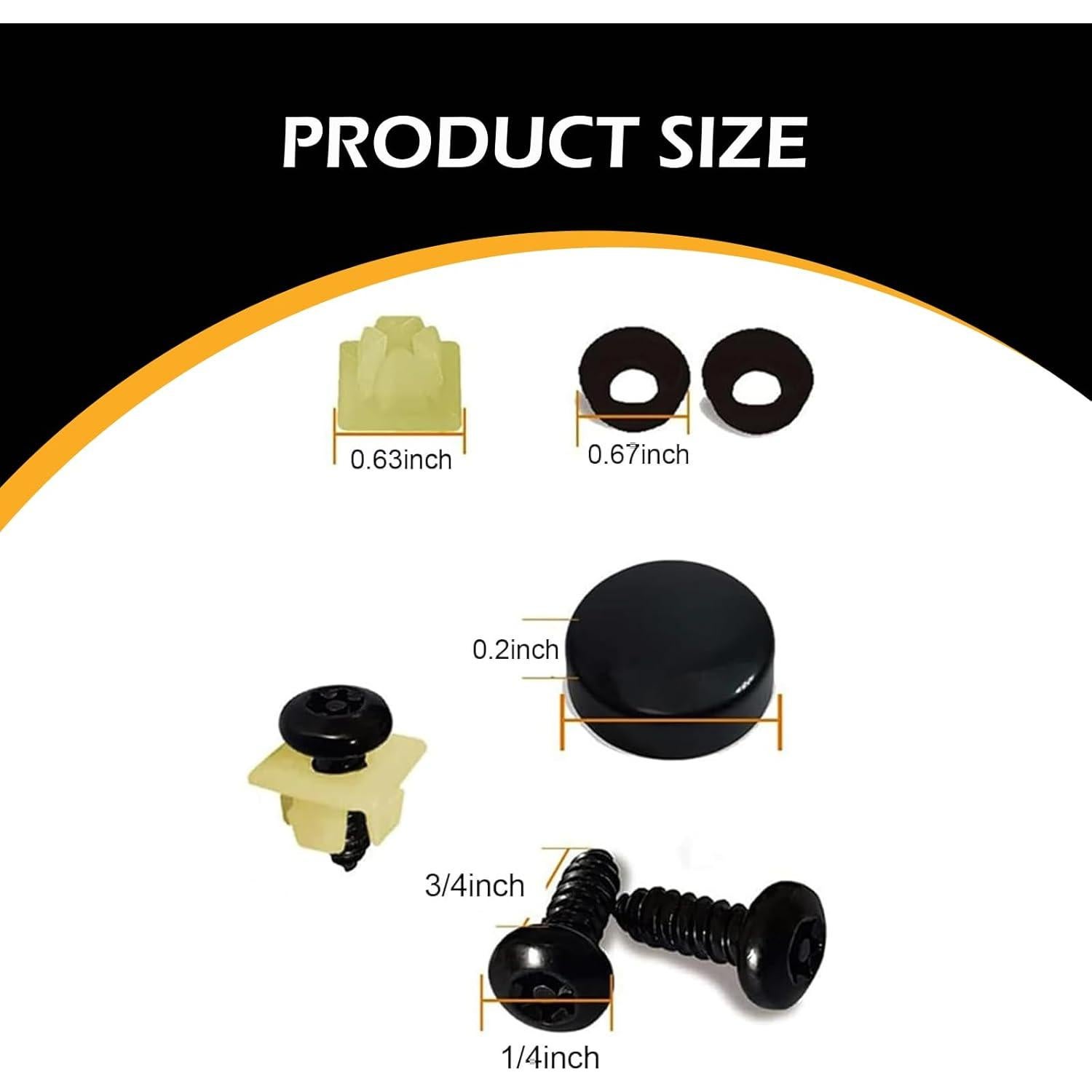 Kit de Tornillos Antirrobo para Placas de Licencia Ferianl M6