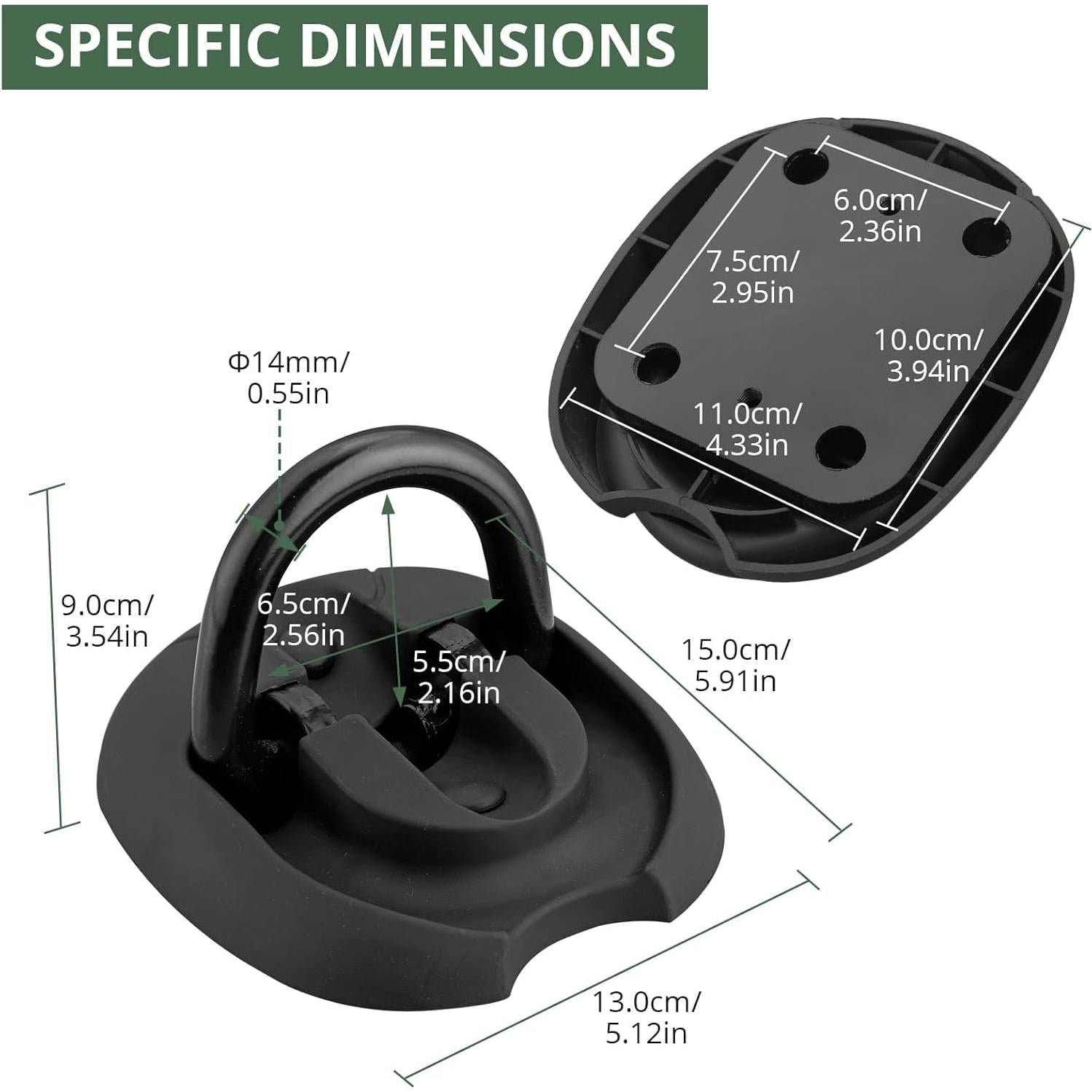 Anclaje de Suelo EYPINS de Acero Antirrobo para Motocicletas y Bicicletas