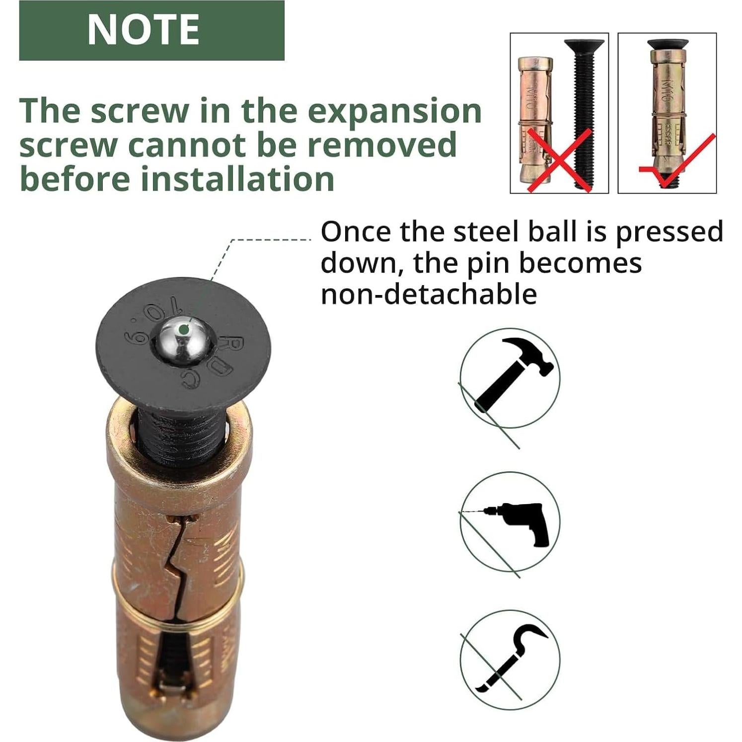 Anclaje de Suelo EYPINS de Acero Antirrobo para Motocicletas y Bicicletas