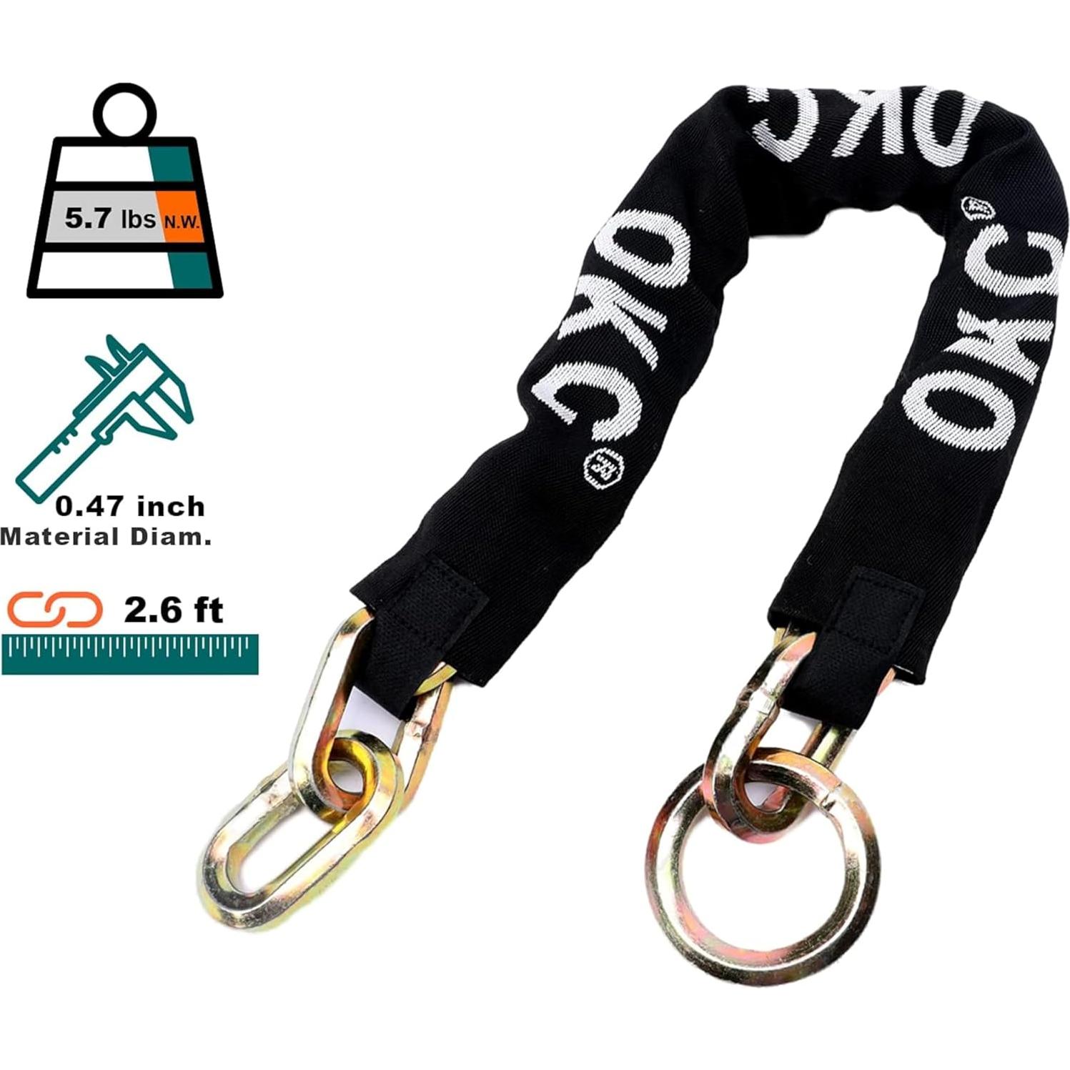 Cadena de Seguridad OKG 0.8m x 1.27cm Alta Resistencia