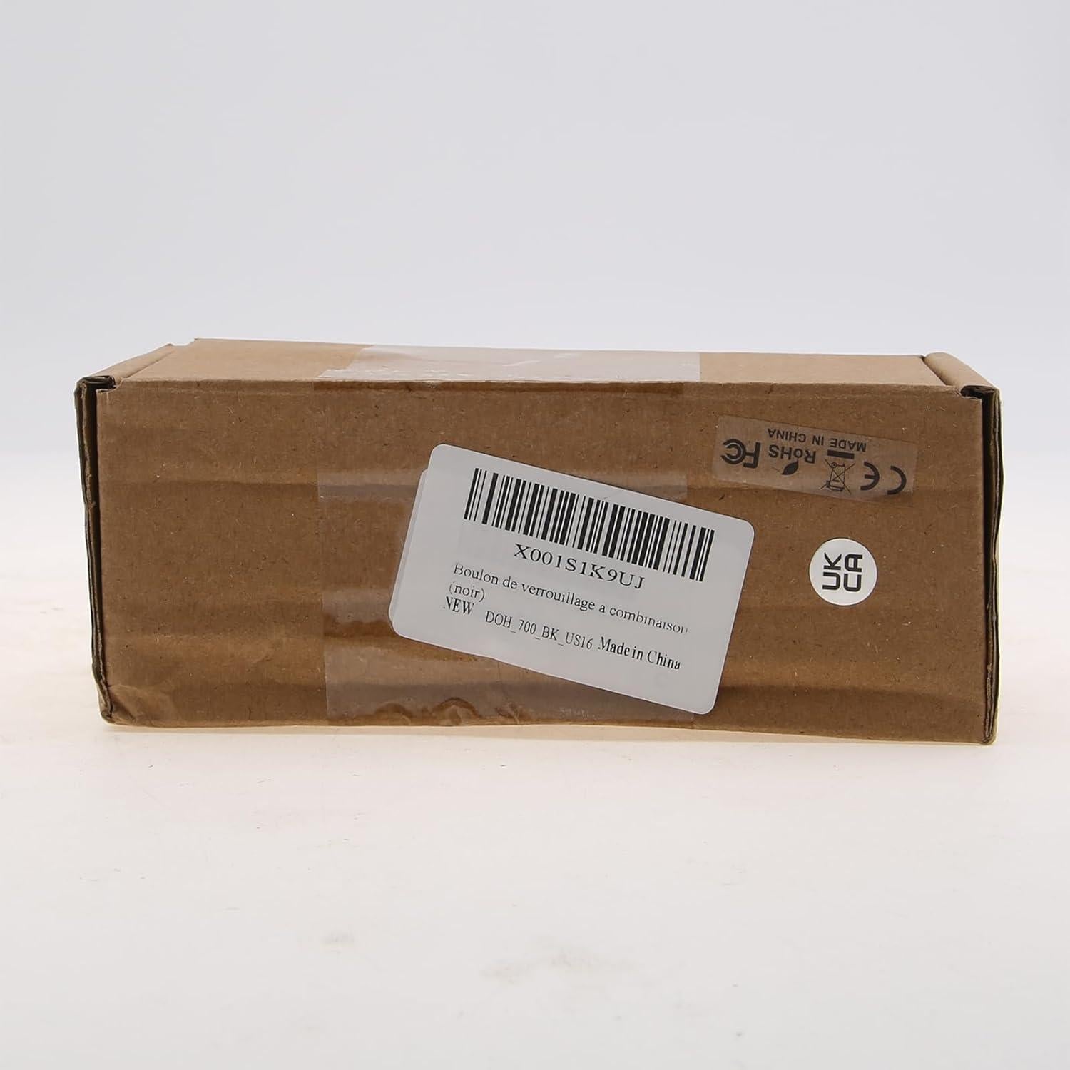 Cerrojo de Combinación HOJLKLD 4 Dígitos Zinc Negro