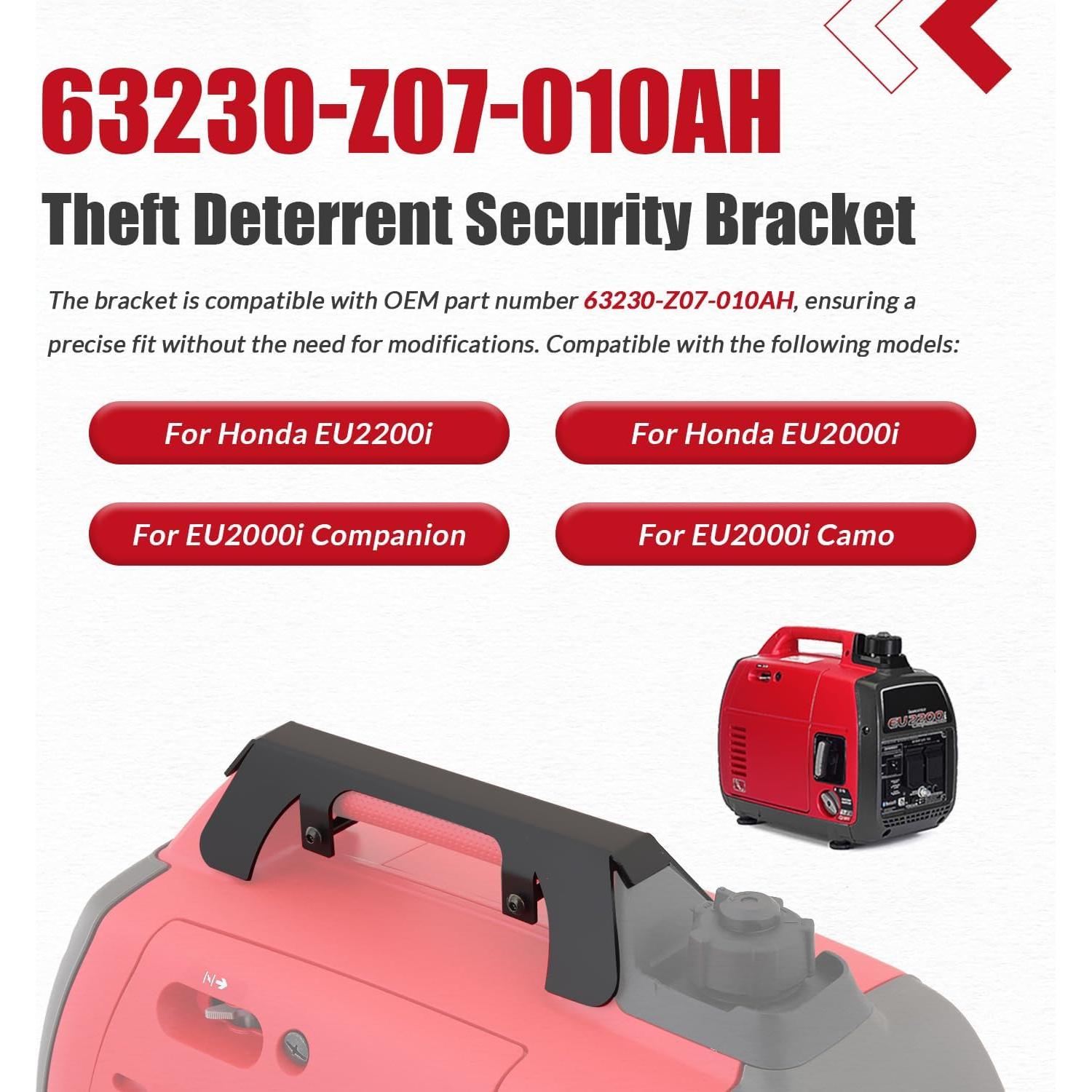 Soporte Antirrobo para Generador Honda EU2000i EU2200i - Acero Inoxidable