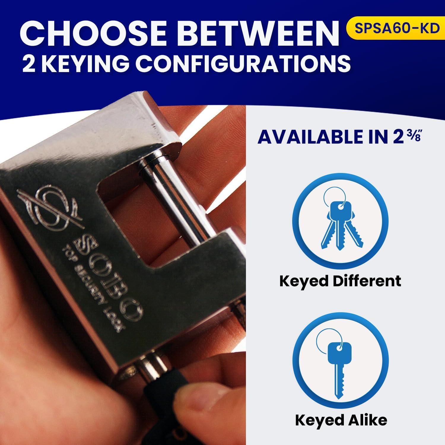 Cerradura de Alta Seguridad FJM SPSA60-CR 60mm D-Style Cromada