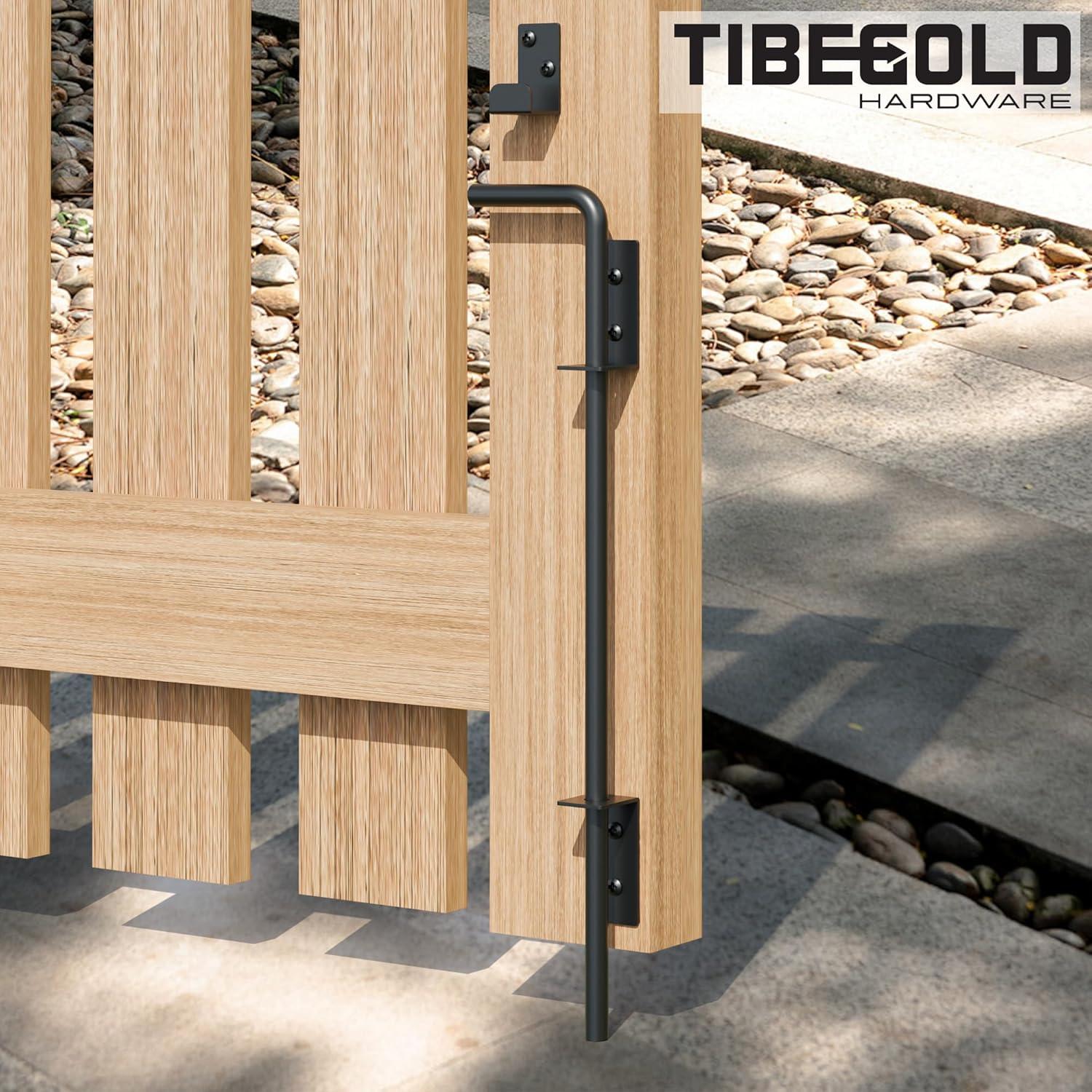 Pestillo de caña TIBEGOLD 45.72 cm hierro forjado paquete de 2