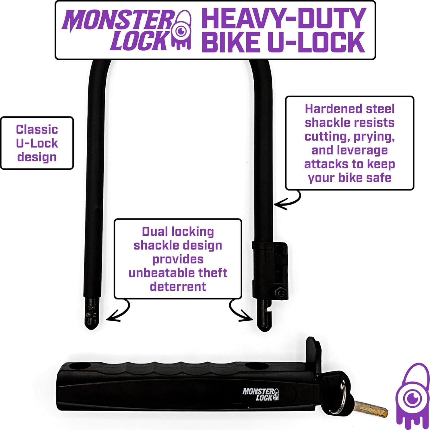 Candado U de Alta Seguridad Revere Bicycles con Soporte