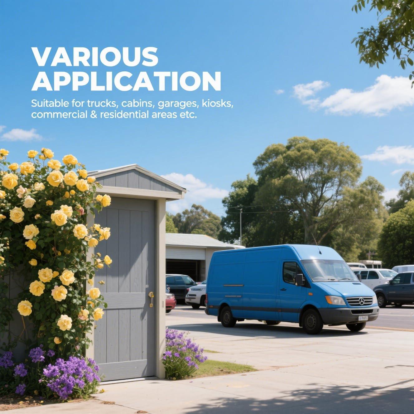 Cerradura de Puerta de Furgoneta GDOODM 73mm Antirrobo